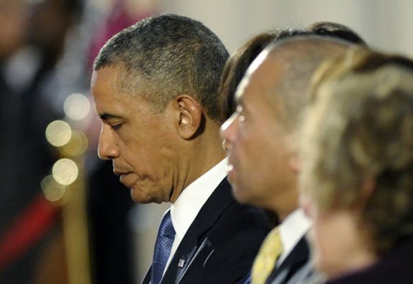 President Barack Obama attended interfaith service for Boston bombing victims on Thursday.