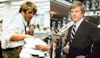 Robert Redford portrays Bob Woodward in "All the President's Men" (1976) and office-seeker Bill McKay in "The Candidate" (1972).