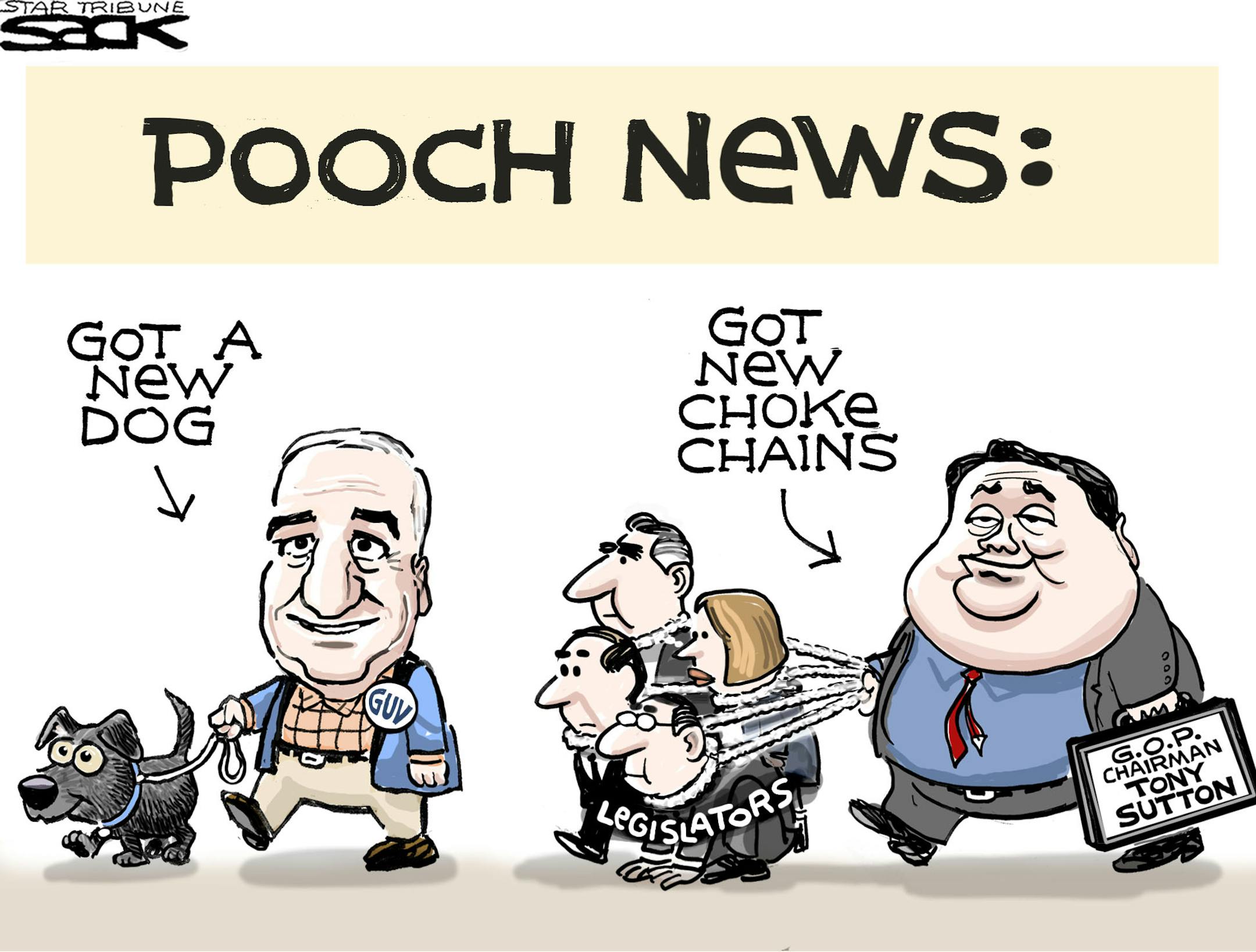 Editorial cartoon by Steve Sack.