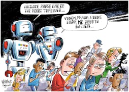 Editorial cartoon: The A.I. takeover