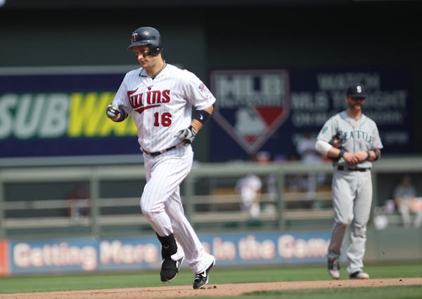 Minnesota Twins Josh Willingham rounded second after his two-run homer in the eighth inning