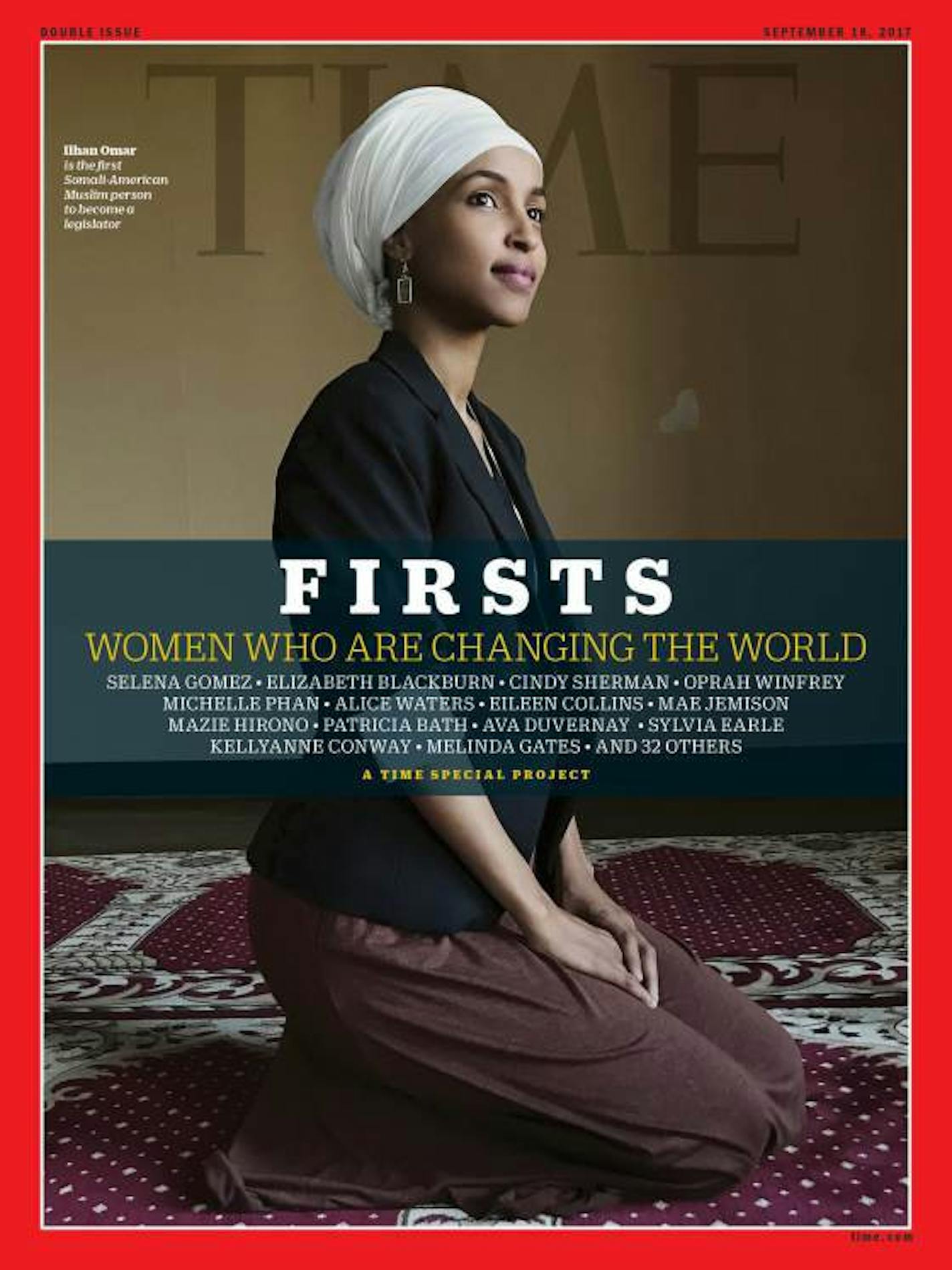 Minneasota legislator makes the cover of Time magazine as one of 46 influential women who have changed the world.