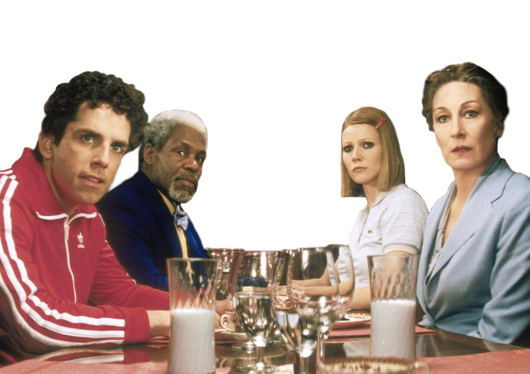 Ben Stiller, Danny Glover, Gywneth Paltrow and Anjelica Huston in “The Royal Tenenbaums.” 