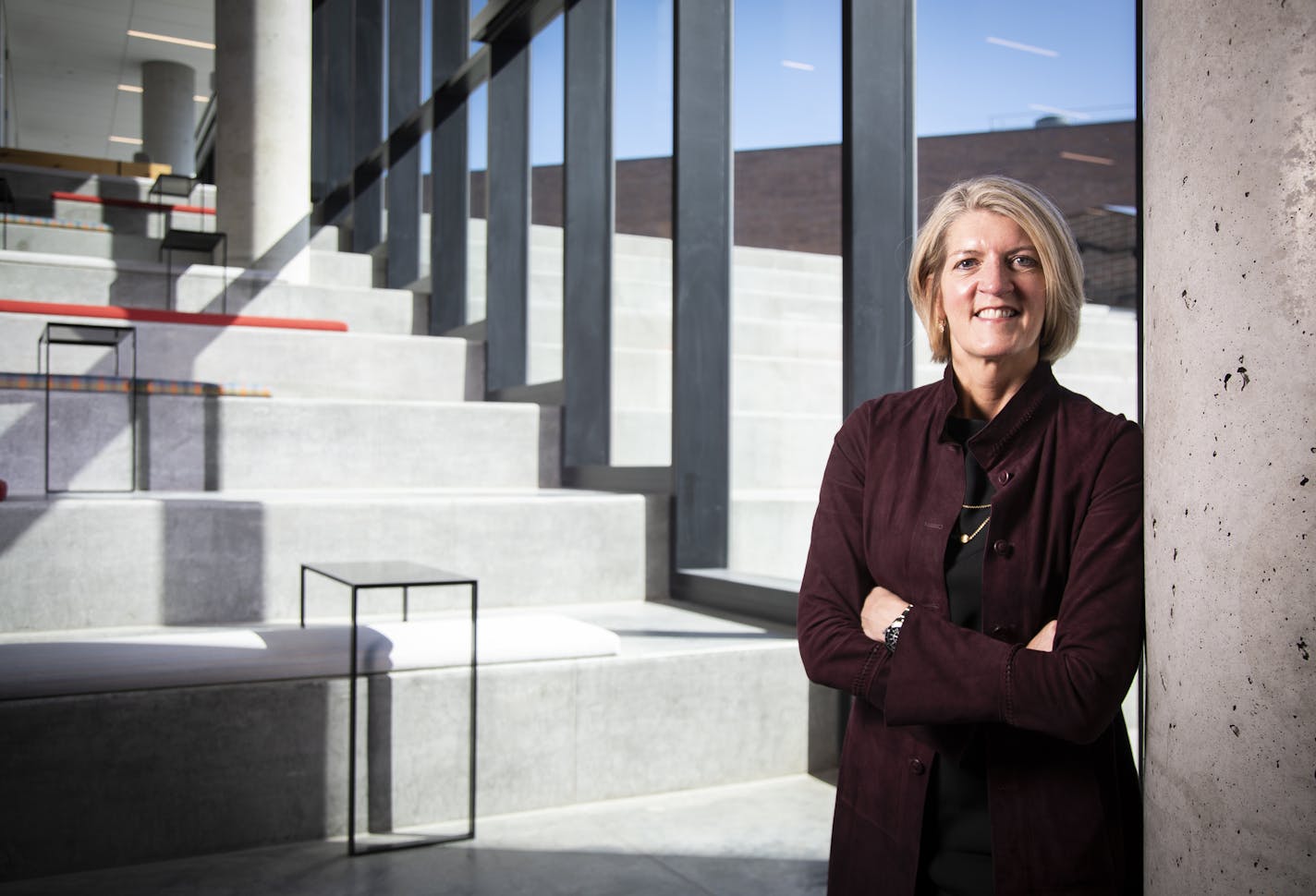 Beth Ford, president and CEO of Land O&#xd5;Lakes, Inc., poses for a portrait. ] LEILA NAVIDI &#xa5; leila.navidi@startribune.com BACKGROUND INFORMATION: Beth Ford, president and CEO of Land O&#xd5;Lakes, Inc., poses for a portrait at Land O'Lakes headquarters in Arden Hills on Monday, March 25, 2019. ORG XMIT: MIN1903271846055030