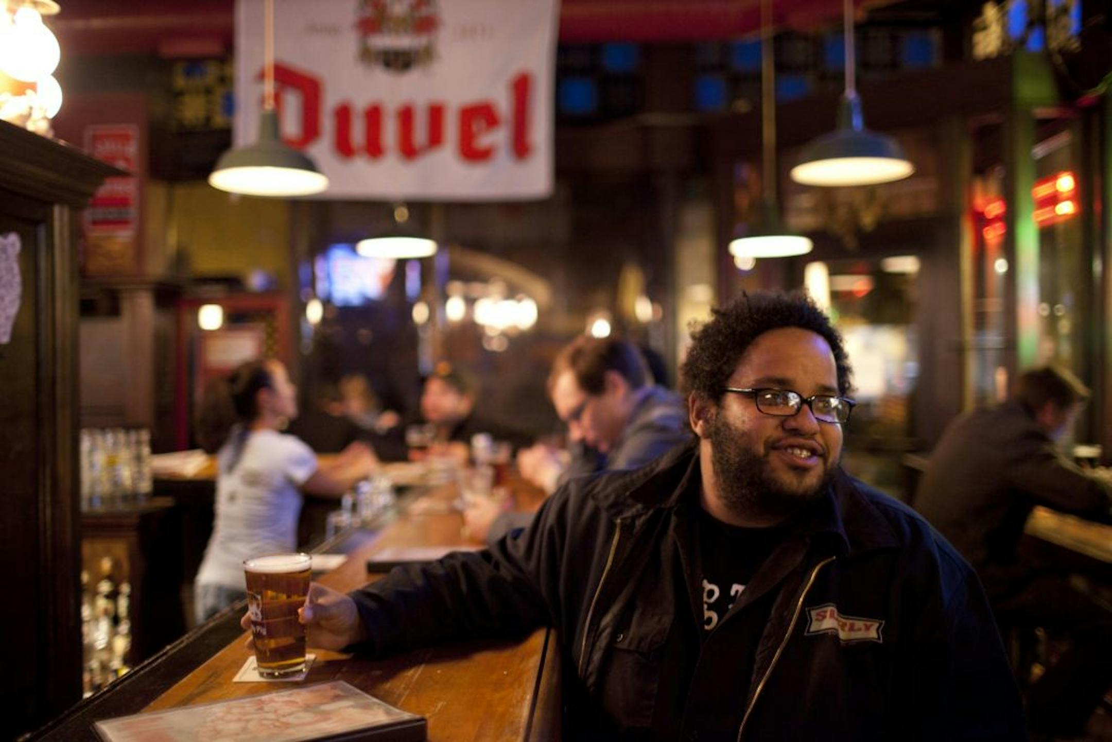 Tony Zaccardi enjoyed a cold one at the Muddy Pig in St. Paul, one of his five favorite Twin Cities bars.