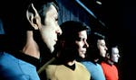 **FOR USE WITH AP LIFESTYLES** FILE- This undated file photo shows actors in the TV series "Star Trek," from left, Leonard Nemoy as Commander Spock, W