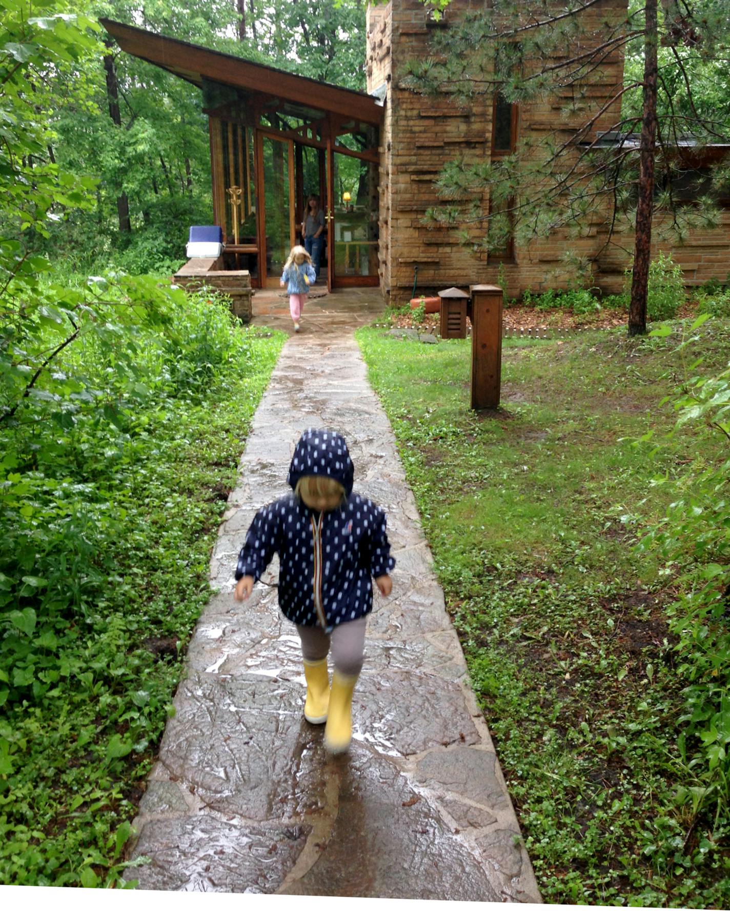 Designed by Frank Lloyd Wright in 1958, the Seth Peterson Cottage is tucked away in a heavily wooded corner of Mirror Lake State Park near Lake Denton, Wis. The cottage was fully restored in 1992 after decades of deterioration and is now open as a vacation rental.