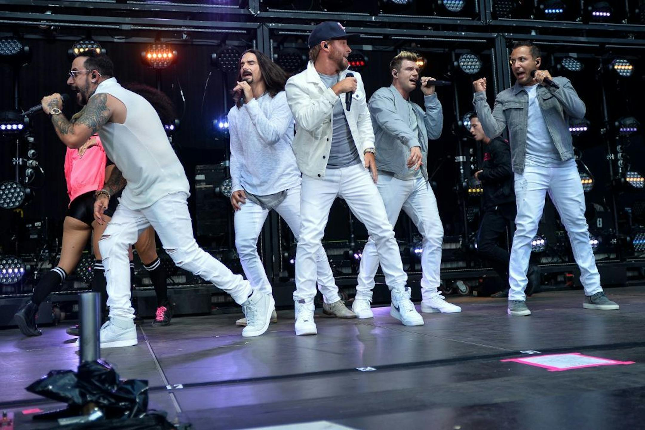 The Backstreet Boys performed Saturday, July 29, 2017 at Target Field in Minneapolis, Minn.