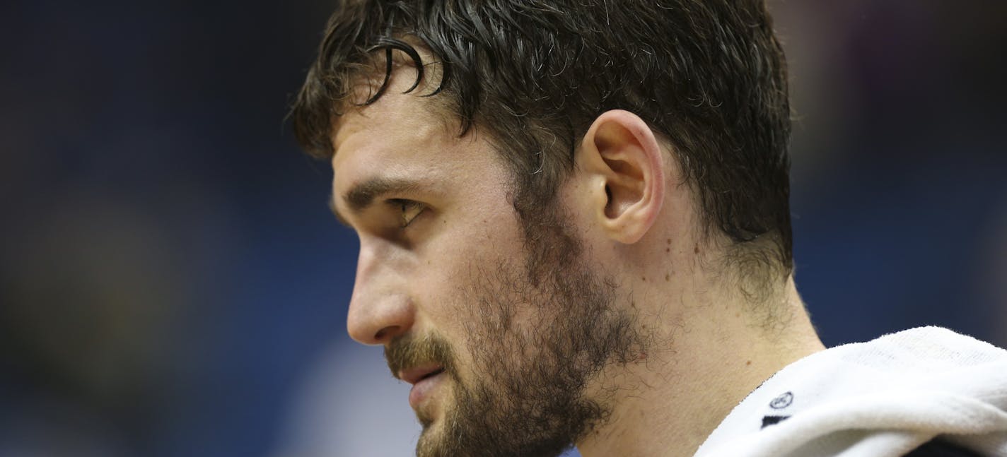 Timberwolves' Kevin Love in the second half during an NBA game between the Minnesota Timberwolves and the L.A. Lakers at the Target Center on Tuesday, February 4, 2014. ] (RENEE JONES SCHNEIDER reneejones@startribune.com)