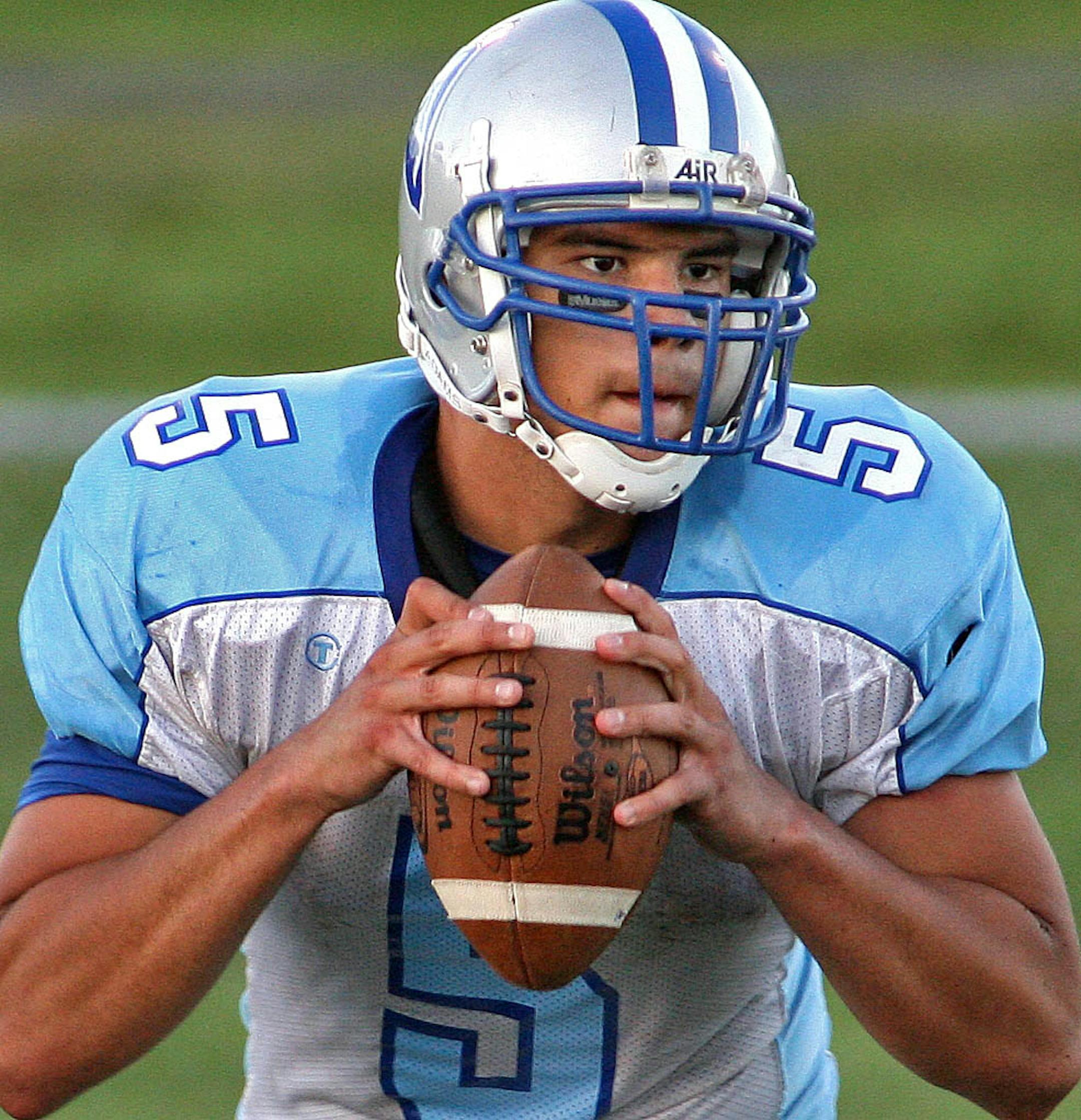 Alipate rolls out for a pass.