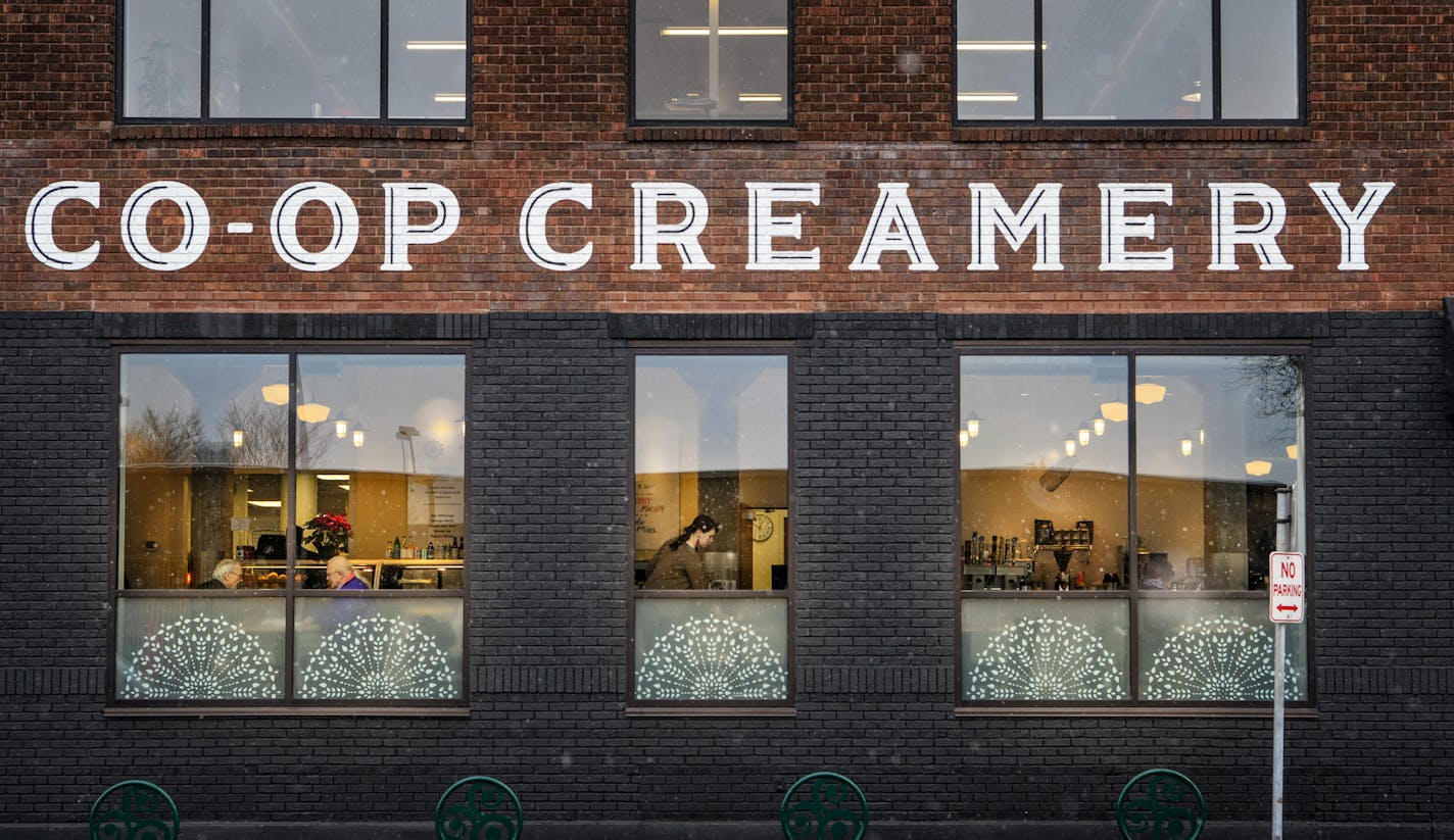 The Co-op Creamery was once the site of the Franklin Co-op Creamery Association, a busy dairy production plant.