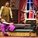 Credit Jeremy Daniel
From left, Peyton Crim, Yaegel T. Welch and Jamie Ann Romero in the touring production of "The Play That Goes Wrong."