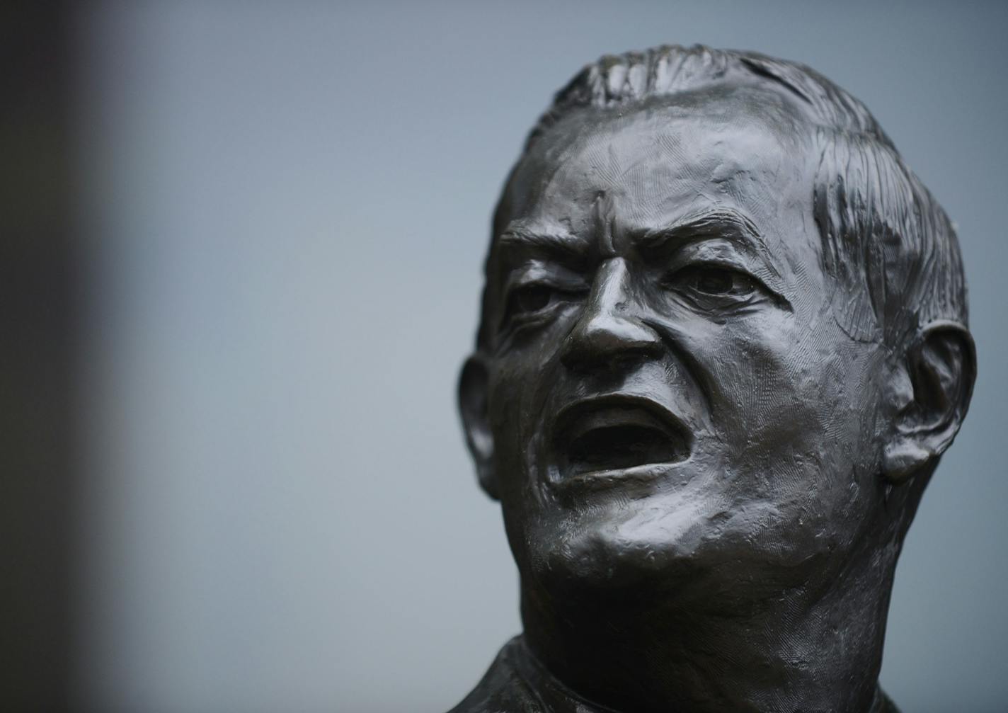 The Hubert Humphrey statue in front of City Hall in Minneapolis.