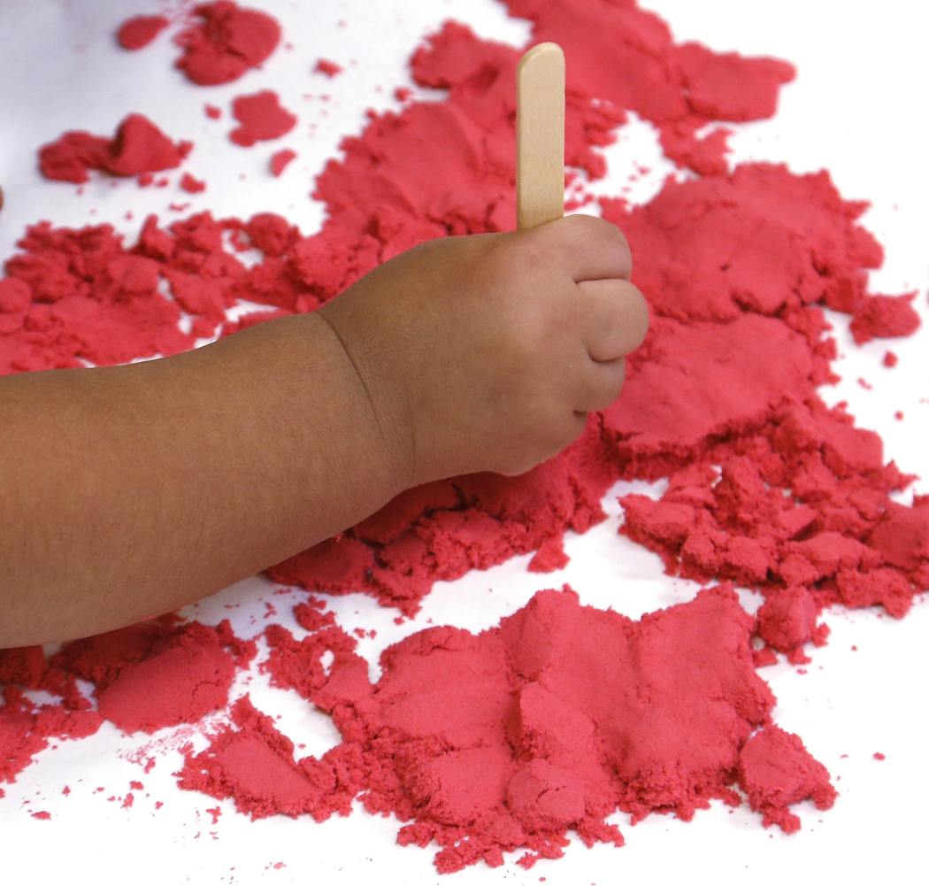 You may find dried Play-Doh crumbs in unexpected places.