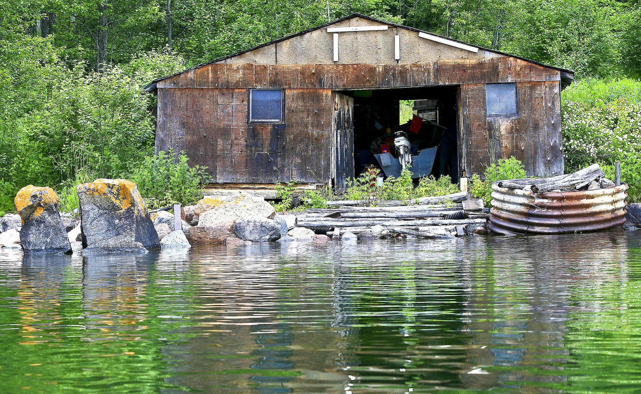 The Andersons’ fish house is on the shore of Lake Superior in Beaver Bay. It was built more than 100 years ago by Martin Lorntson, an immigrant from Trondheim, Norway.
