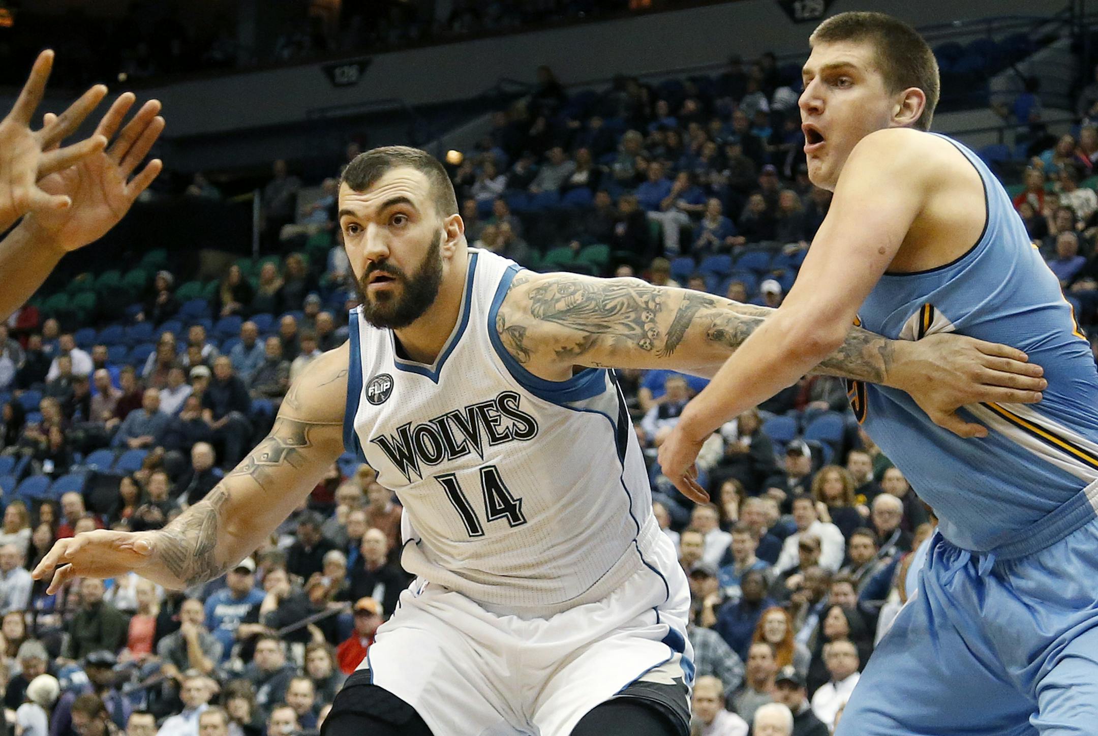 Timberwolves center Nikola Pekovic won't play Tuesday night against Oklahoma City.