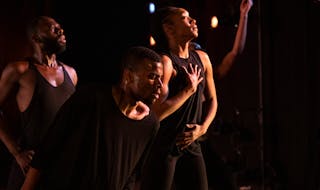 Christopher Page-Sanders, Shaquelle Charles and Demetia Hopkins in Dianne McIntyre’s “In the Same Tongue.”