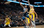 Wolves guard Jeff Teague slipped inside the Lakers defense for two of his 15 points in Minnesota's 108-86 victory at Target Center on Sunday.