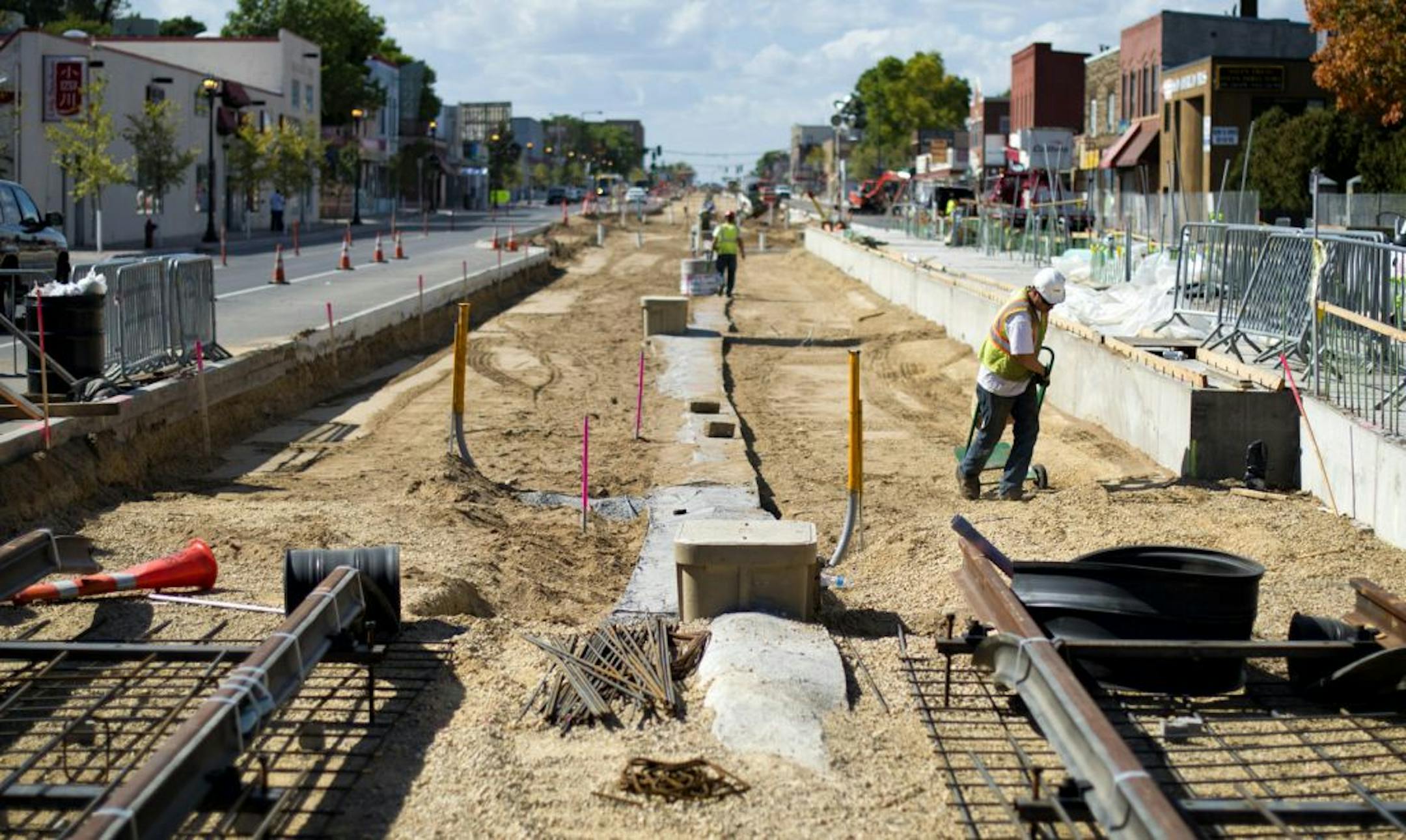 Light rail construction along University Ave in St Paul has made conditions very difficult for business there including Mai Village. Construction is right in front of her restaurant. Wednesday, September 19, 2012
