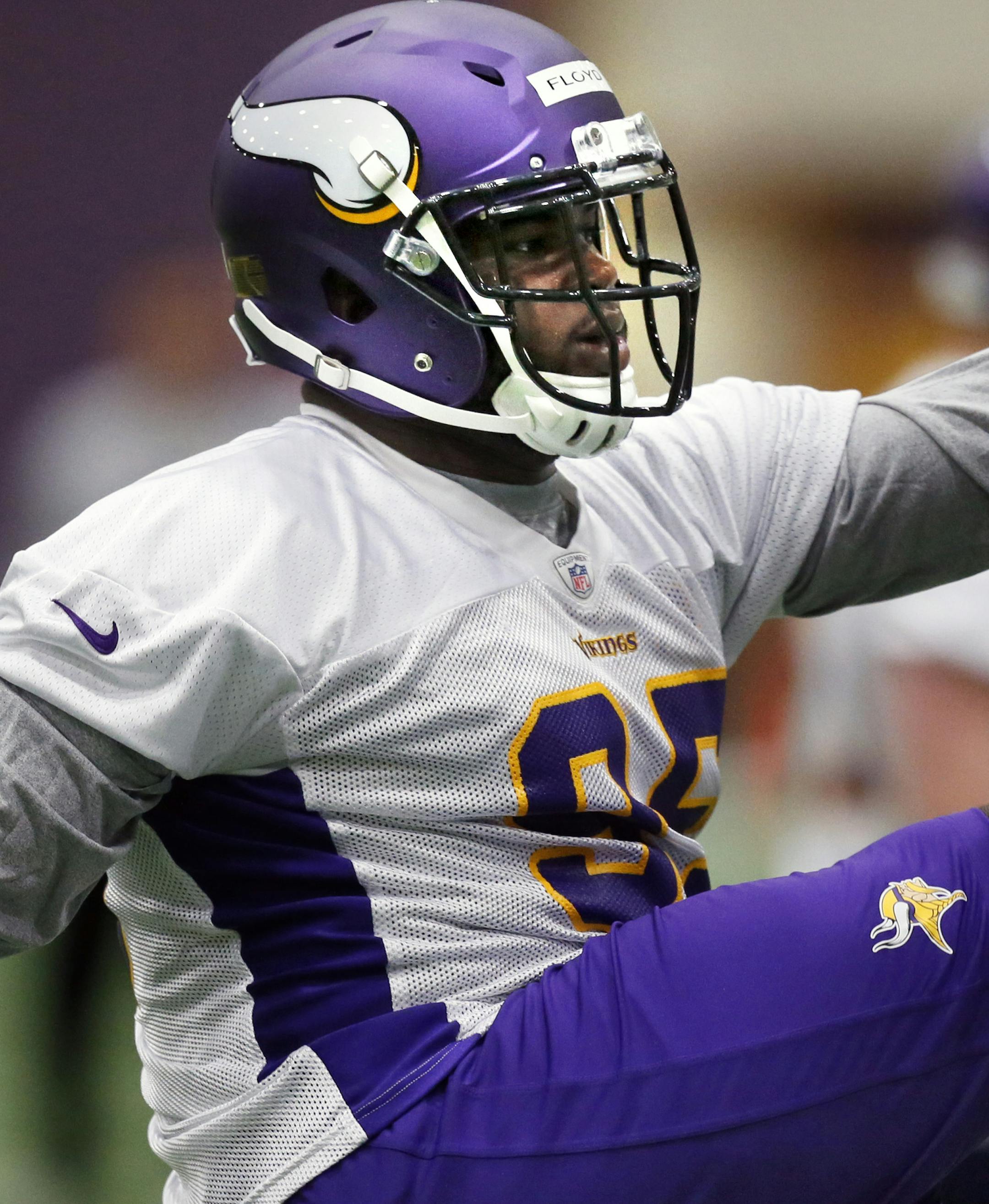 Minnesota Vikings Rookie Mini-Camp - 1st Round (#23) pick Sharrif Floyd Defensive Tackle. ] BRIAN PETERSON ‚Ä¢ brianp@startribune.com Eden Prairie, MN - 05/02/2013]