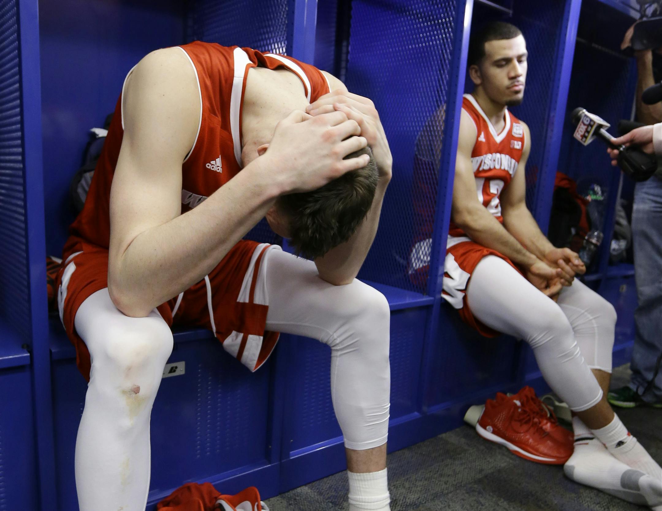 Twitter users unloaded on Wisconsin forward Sam Dekker, left, after a cold shooting performance against Duke in the NCAA title game in April. “Twitter folk love when people fail,” he responded.