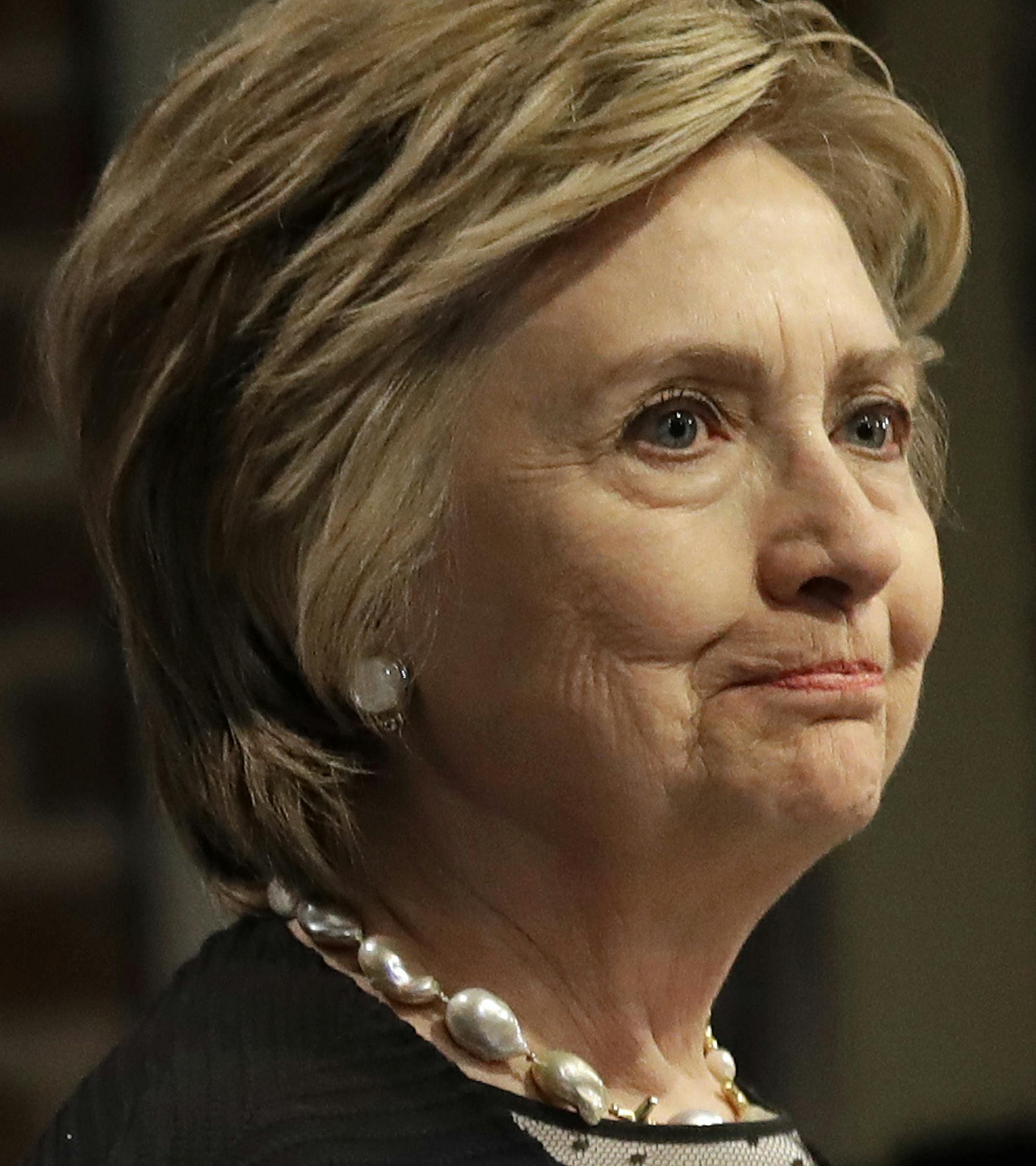 Former Secretary of State Hillary Clinton speaks at a fundraiser for the Elijah Cummings Youth Program in Israel in Baltimore, Monday, June 5, 2017. (AP Photo/Patrick Semansky)