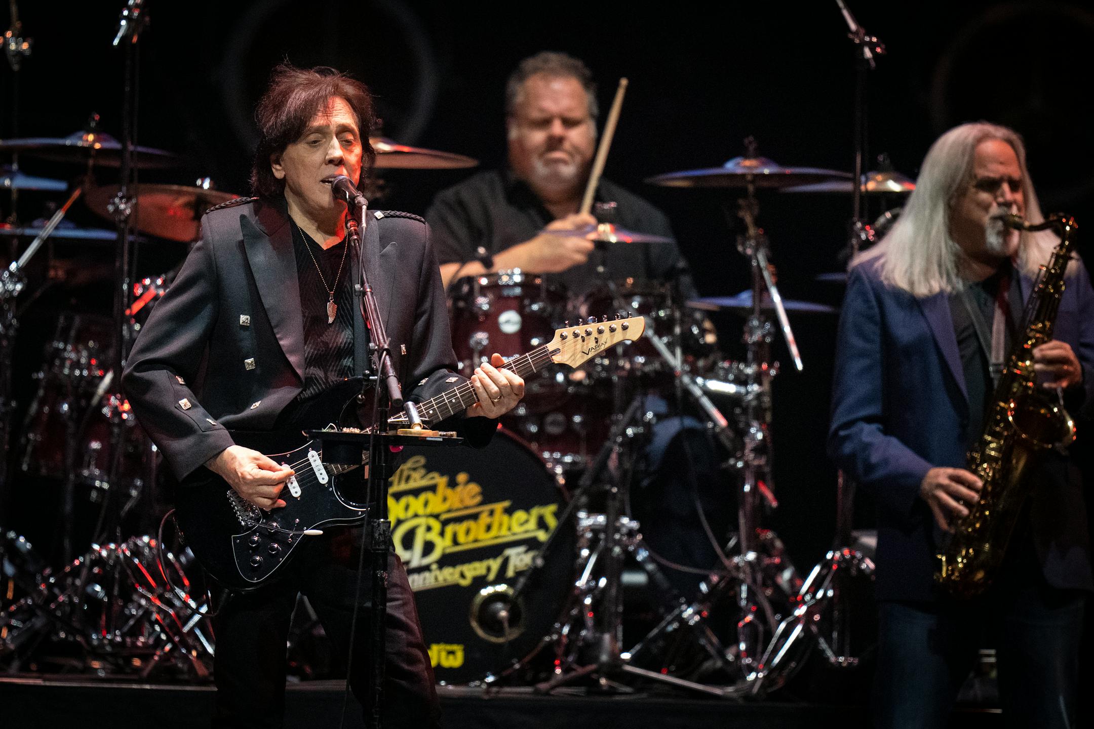 John McFee plays guitar and sings as The Doobie Brothers perform at Xcel Energy Center in St. Paul, Minn. on Friday, Nov. 17, 2023. ] LEILA NAVIDI • leila.navidi@startribune.com