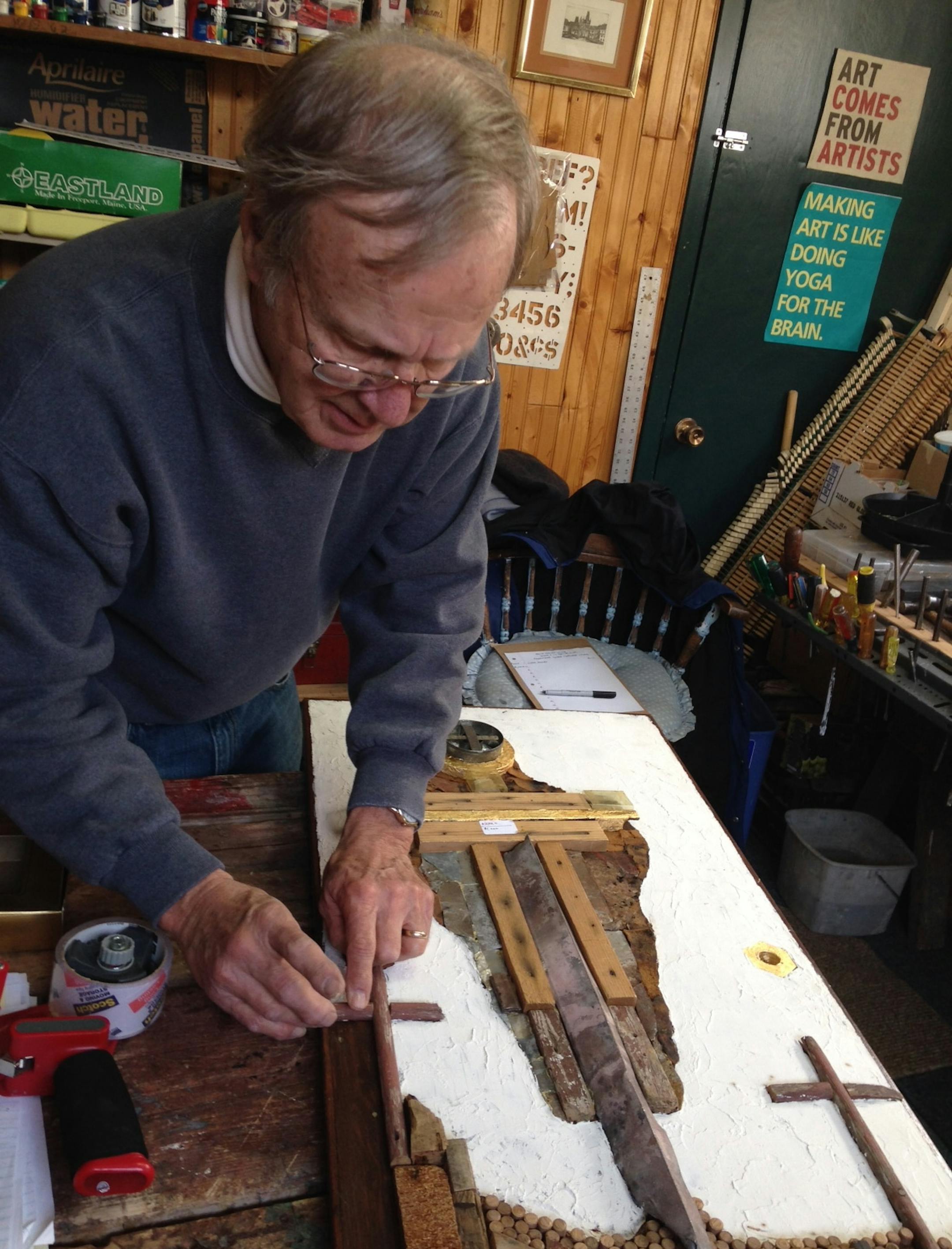 Courtesy Rosemount UMC Rosemount UMC is exhibiting assemblage crosses by celebrated sculptor James Quentin Young through April 20th