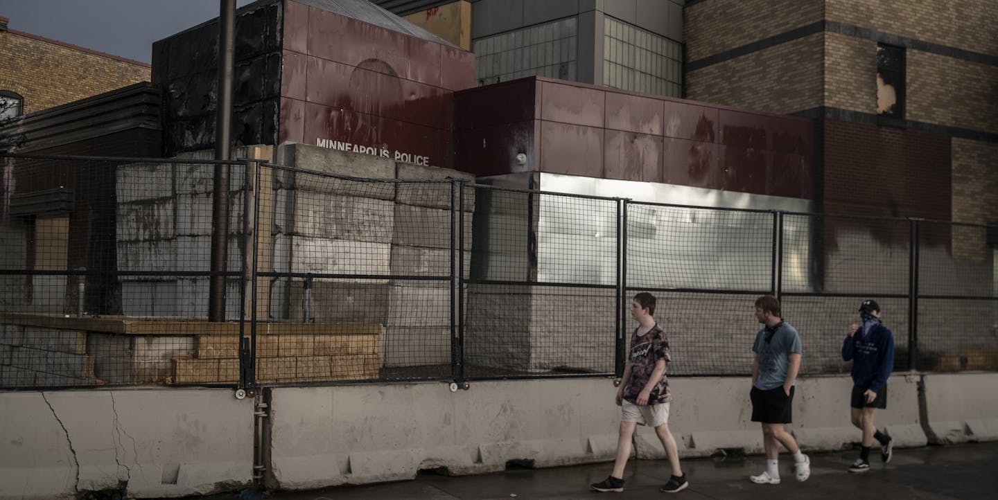 The Minneapolis Police Department Third Precinct, which was overrun and burned by protesters in the wake of the death of George Floyd, a black man who died in Minneapolis police custody, in Minneapolis, June 2, 2020.