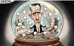 Sack cartoon: Assad's Syria