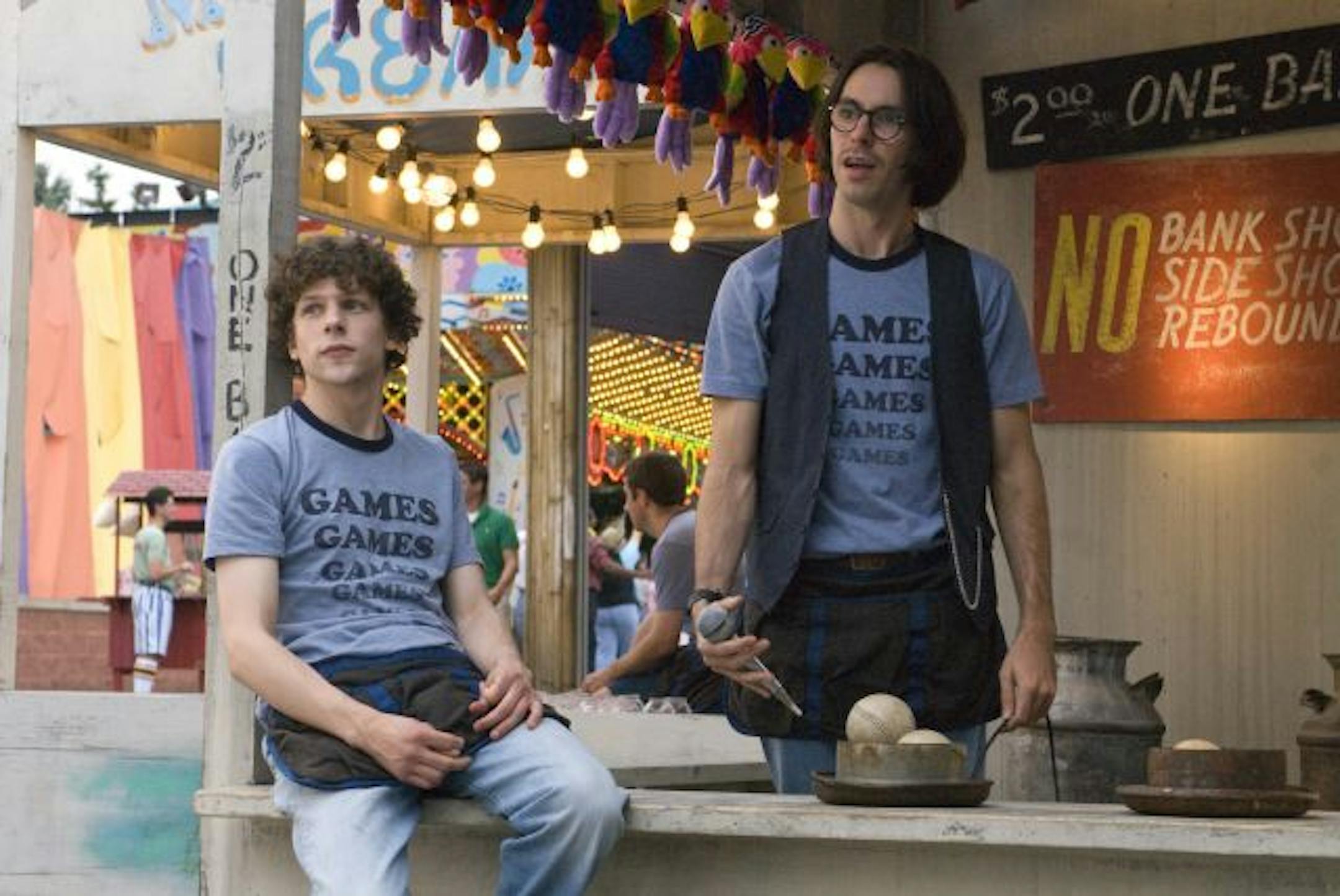 Jesse Eisenberg and Martin Starr in "Adventureland."