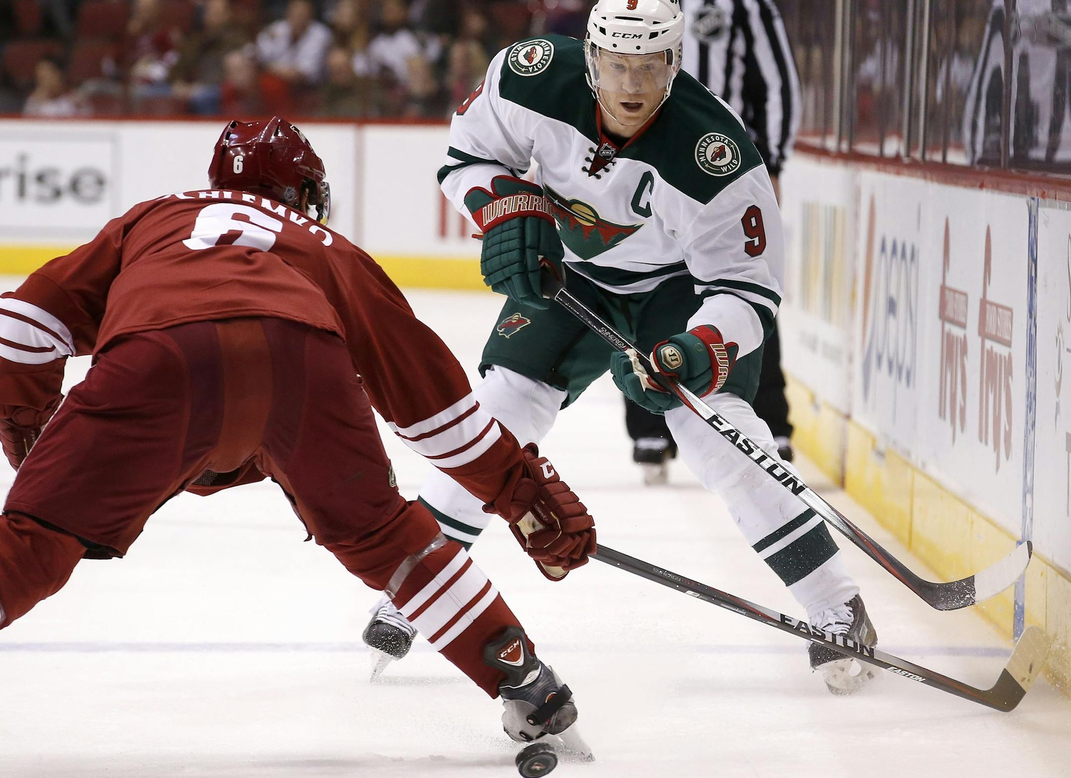 Minnesota Wild's Mikko Koivu (9)