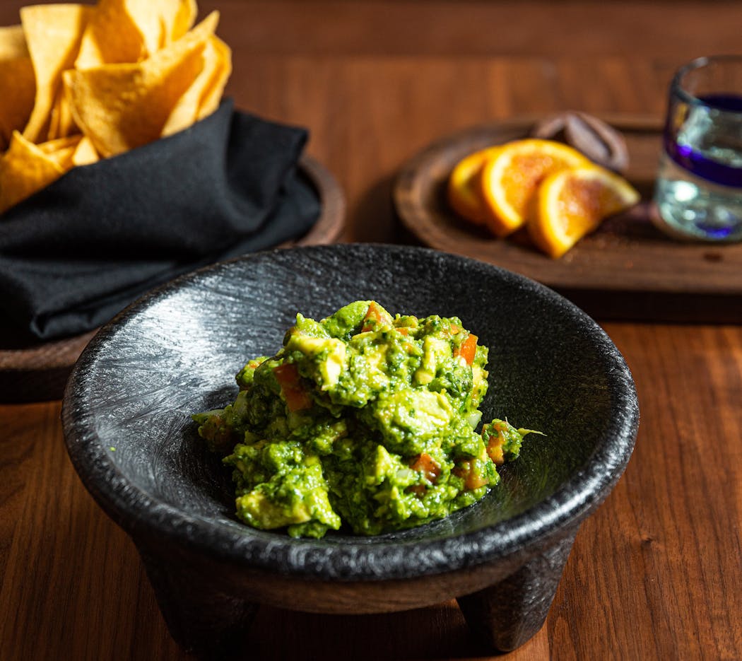 Guacamole from chef Ed McDevitt of Masa and Agave in Minneapolis' Hotel Ivy starts with a guacamole 