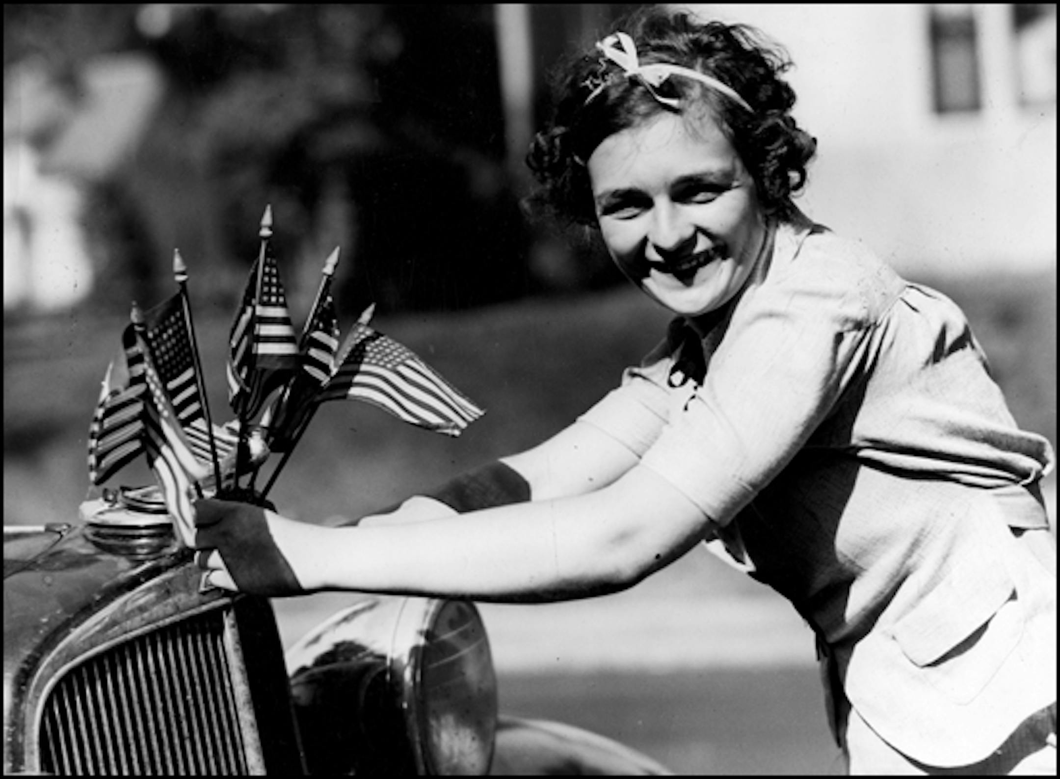 Lorraine Olson's photo appeared on the front page of the Minneapolis Star as part of a three-photo package titled "As Minneapolis Celebrates the Fourth of July."