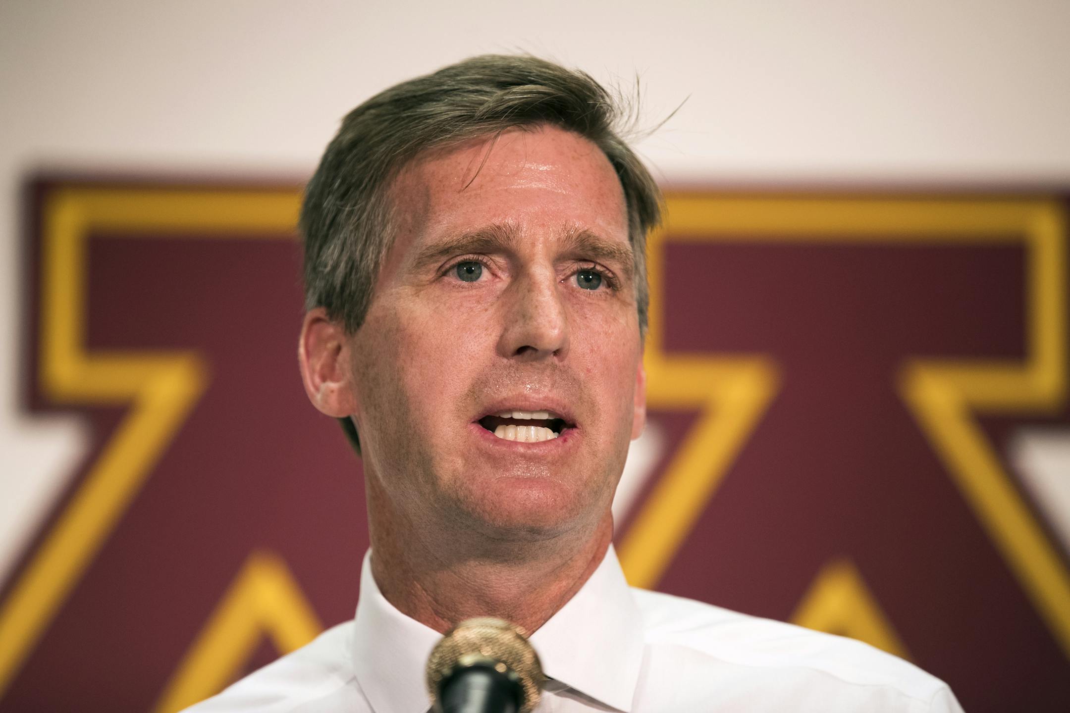 University of Minnesota athletics director Mark Coyle attended the inaugural regular season Minnesota Vikings game against the Green Bay Packers on Sept. 18 in U.S. Bank Stadium in suites controlled by the MSFA.
