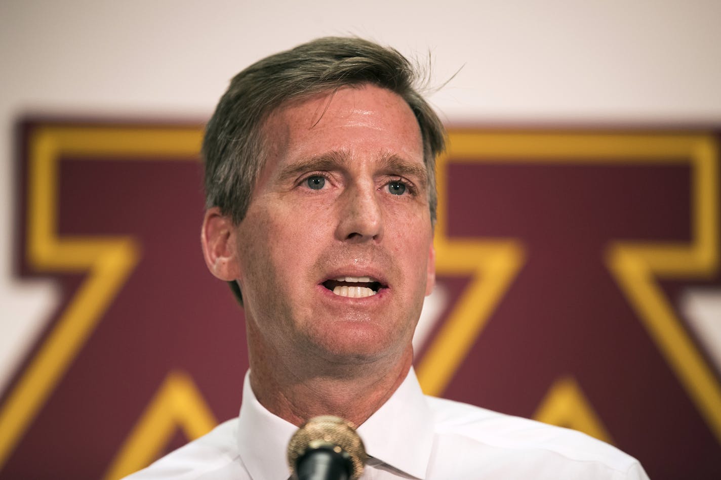 University of Minnesota athletics director Mark Coyle attended the inaugural regular season Minnesota Vikings game against the Green Bay Packers on Sept. 18 in U.S. Bank Stadium in suites controlled by the MSFA.