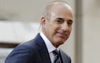 FILE - In this April 21, 2016, file photo, Matt Lauer, co-host of the NBC "Today" television program, appears on set in Rockefeller Plaza, in New York