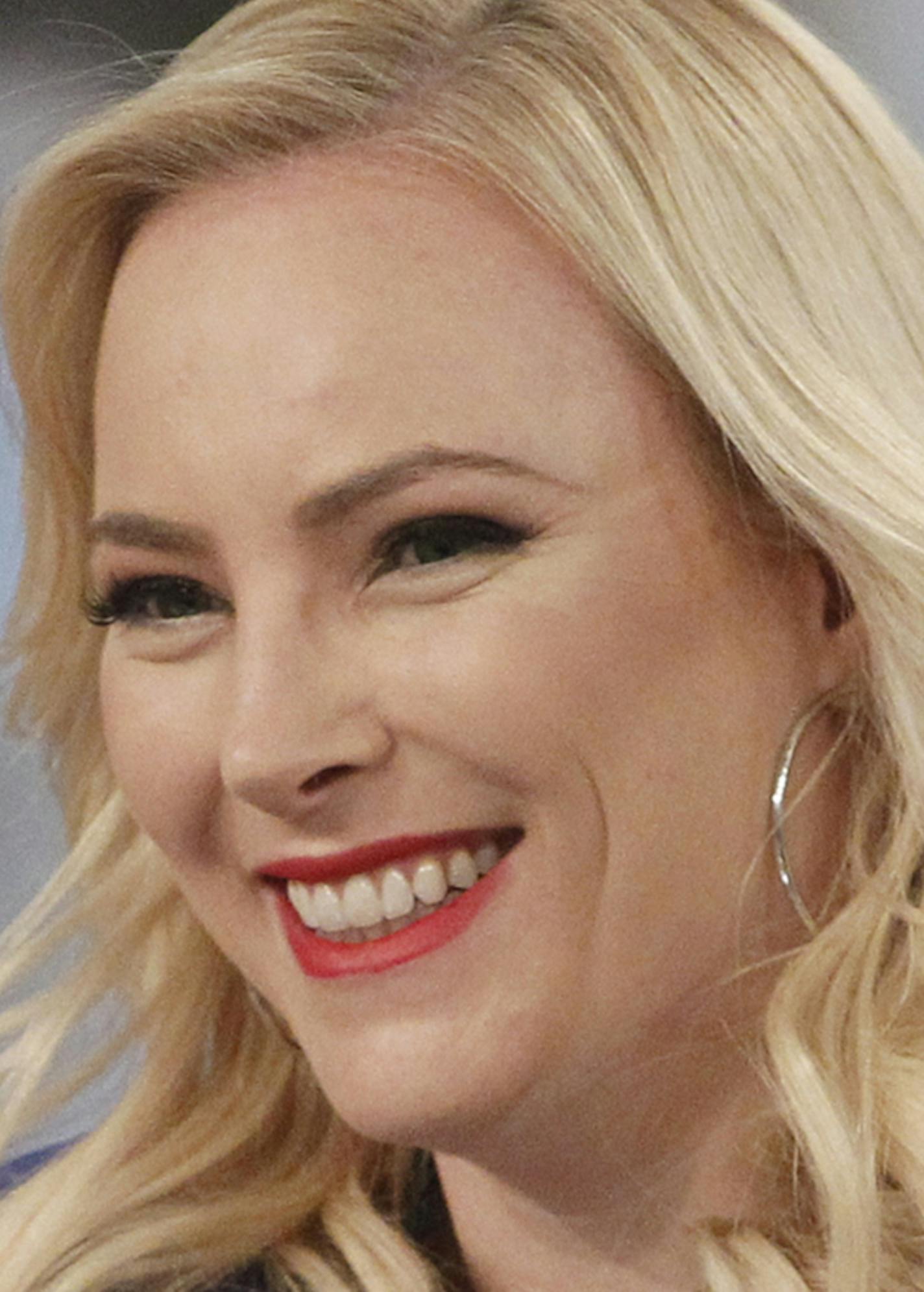 This Feb. 28, 2018 photo released by ABC shows Meghan McCain on the set of "The View," in New York. McCain brings a feisty spirit to the conservative commentator role where predecessors frequently seemed overmatched and overlooked. She often reflects the views of President Trump's supporters at a table and city where they are deeply unpopular. (Lou Rocco/ABC via AP)