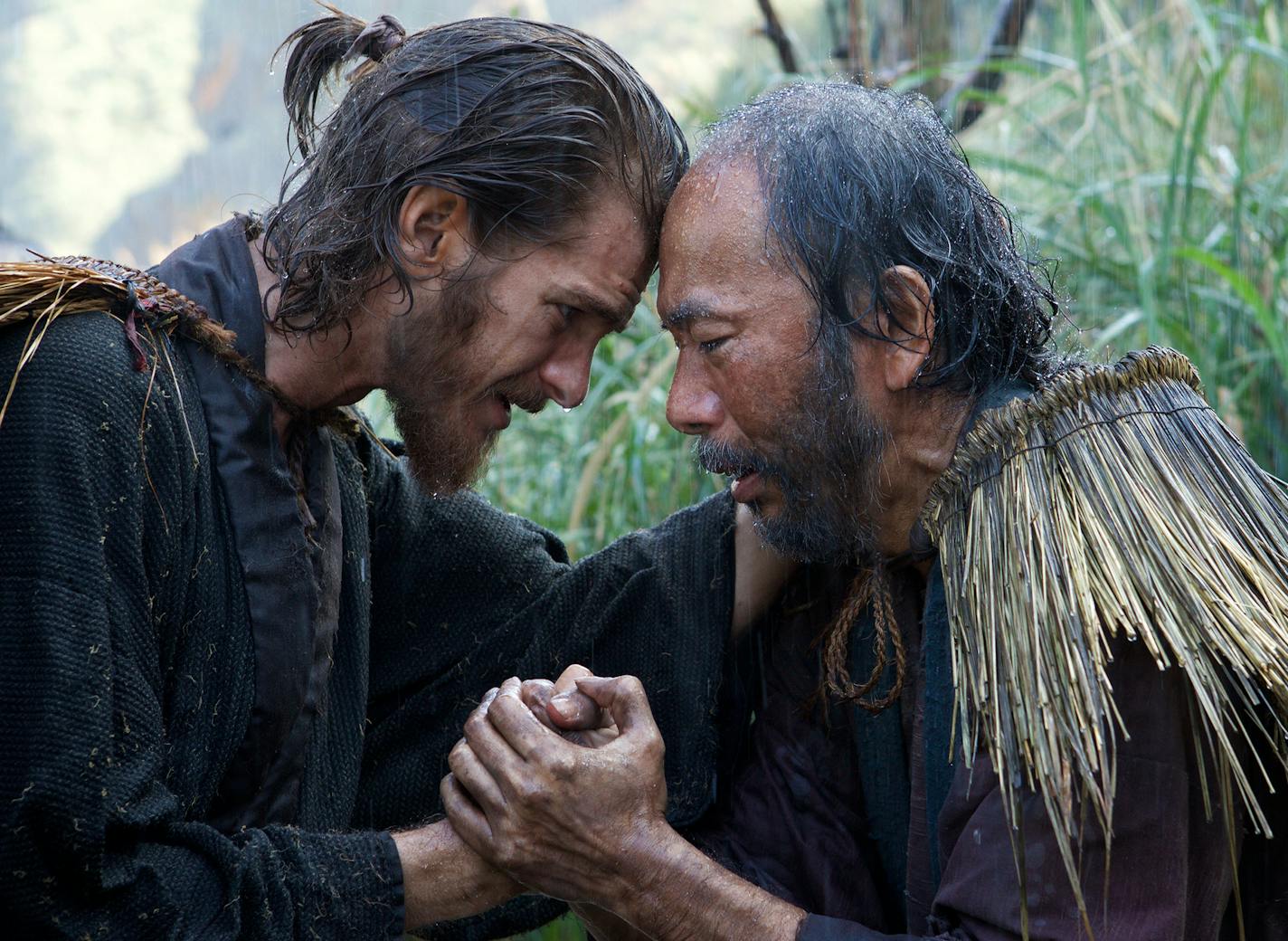 Andrew Garfield plays Father Rodrigues and Shinya Tsukamoto plays Mokichi in "Silence."
credit: Kerry Brown, Paramount Pictures