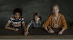 This image released by Roadside Attractions shows Jaden Michael, from left, Oakes Fegley and Julianne Moore in a scene from "WonderStruck," which was 