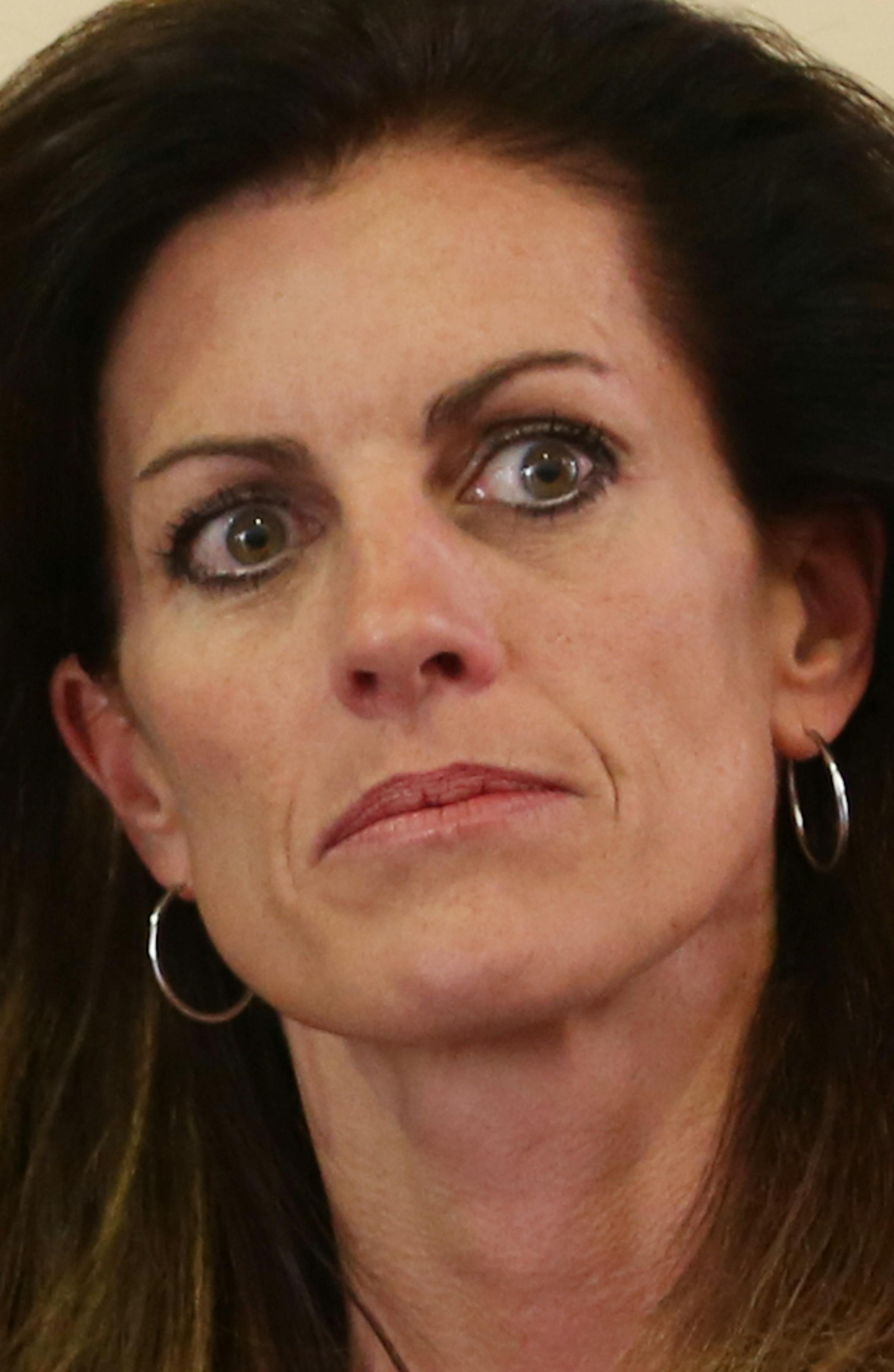 Amy Senser left the Hennepin County Government Center after her retrial appeal was denied on Thursday, May 31, 2012 in Minneapolis Minn. (RENEE JONES SCHNEIDER ‚Ä¢ reneejones@startribune.com)