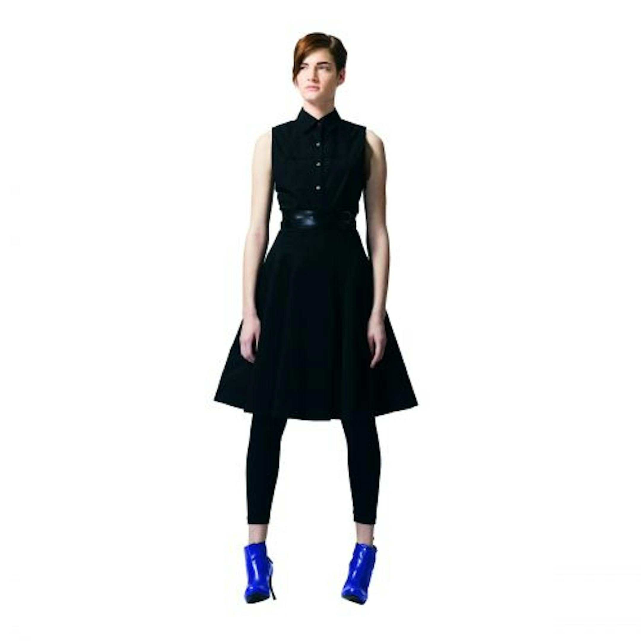 Blouse ($30) and high-waisted gored skirt ($50) from the look book for Target's limited-time Alexander McQueen collection.