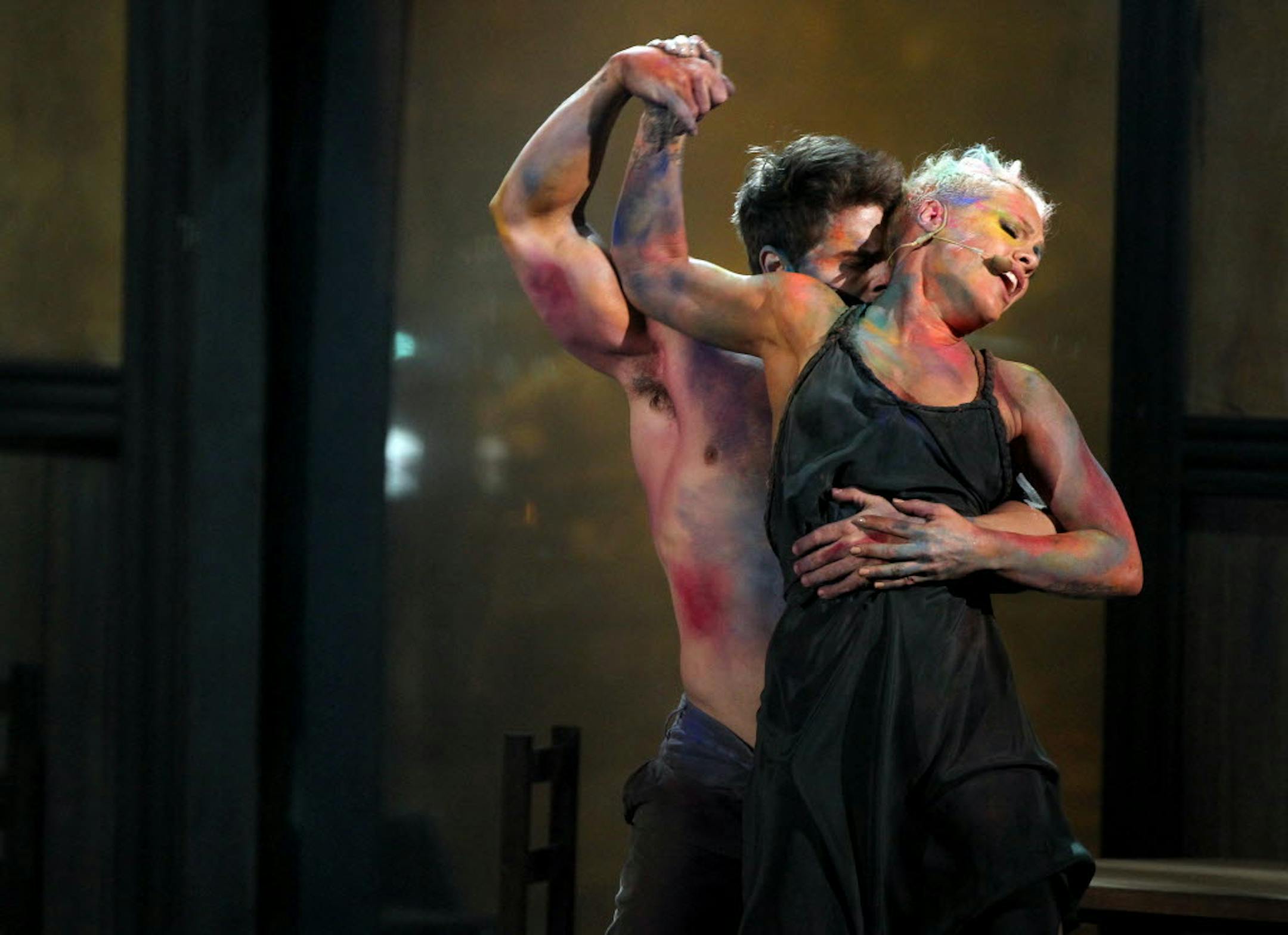 Pink performed "Try" at the American Music Awards on Nov. 18 in Los Angeles.
