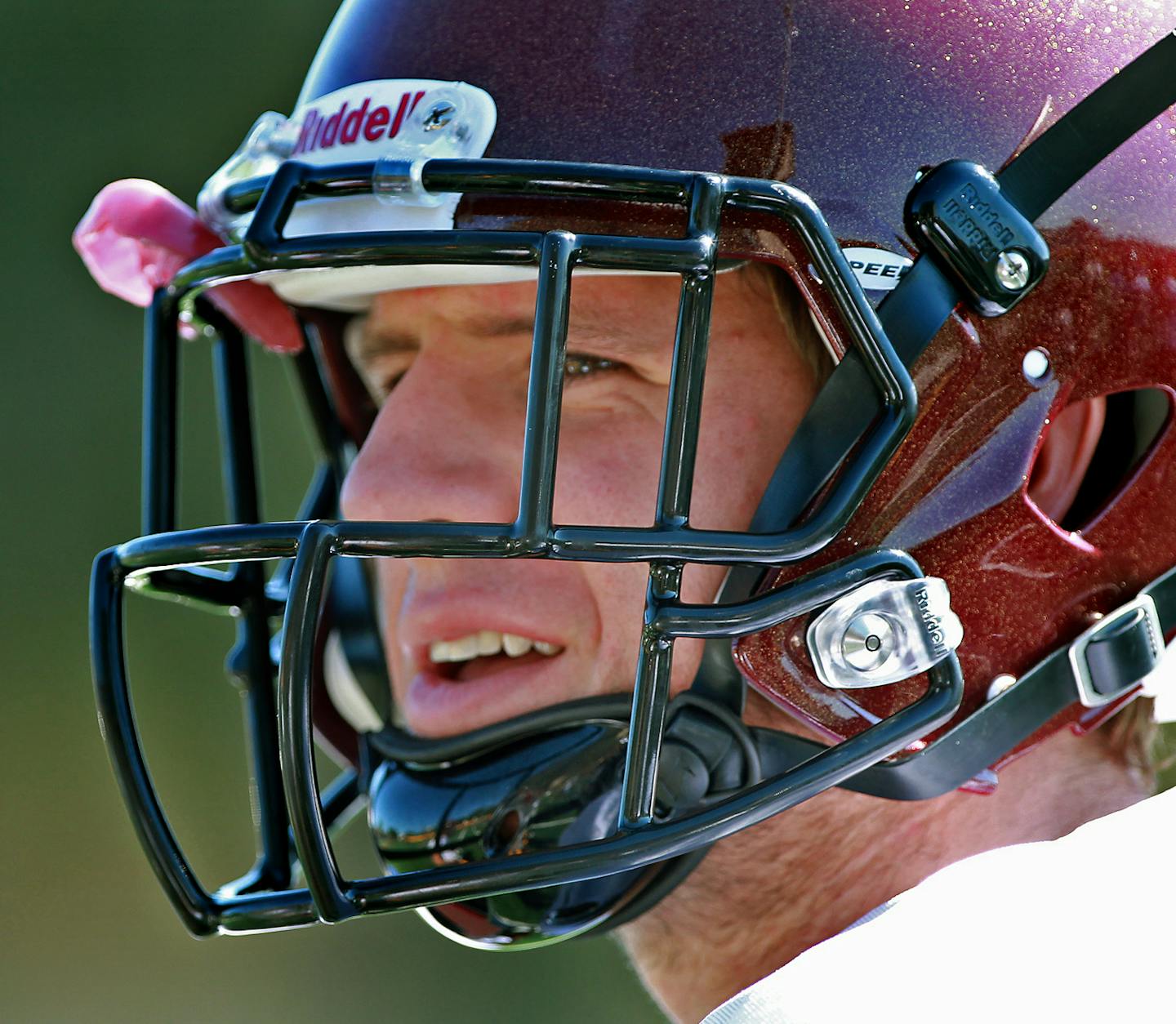 Gophers football wide receiver Isaac Fruechte, a junior college transfer, practiced at Bierman Field, Tuesday, August 7, 2012.(ELIZABETH FLORES/STAR TRIBUNE) ELIZABETH FLORES &#x2022; eflores@startribune.com ORG XMIT: MIN2016121619203244