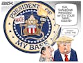 Sack cartoon: Trump's presidential seal
