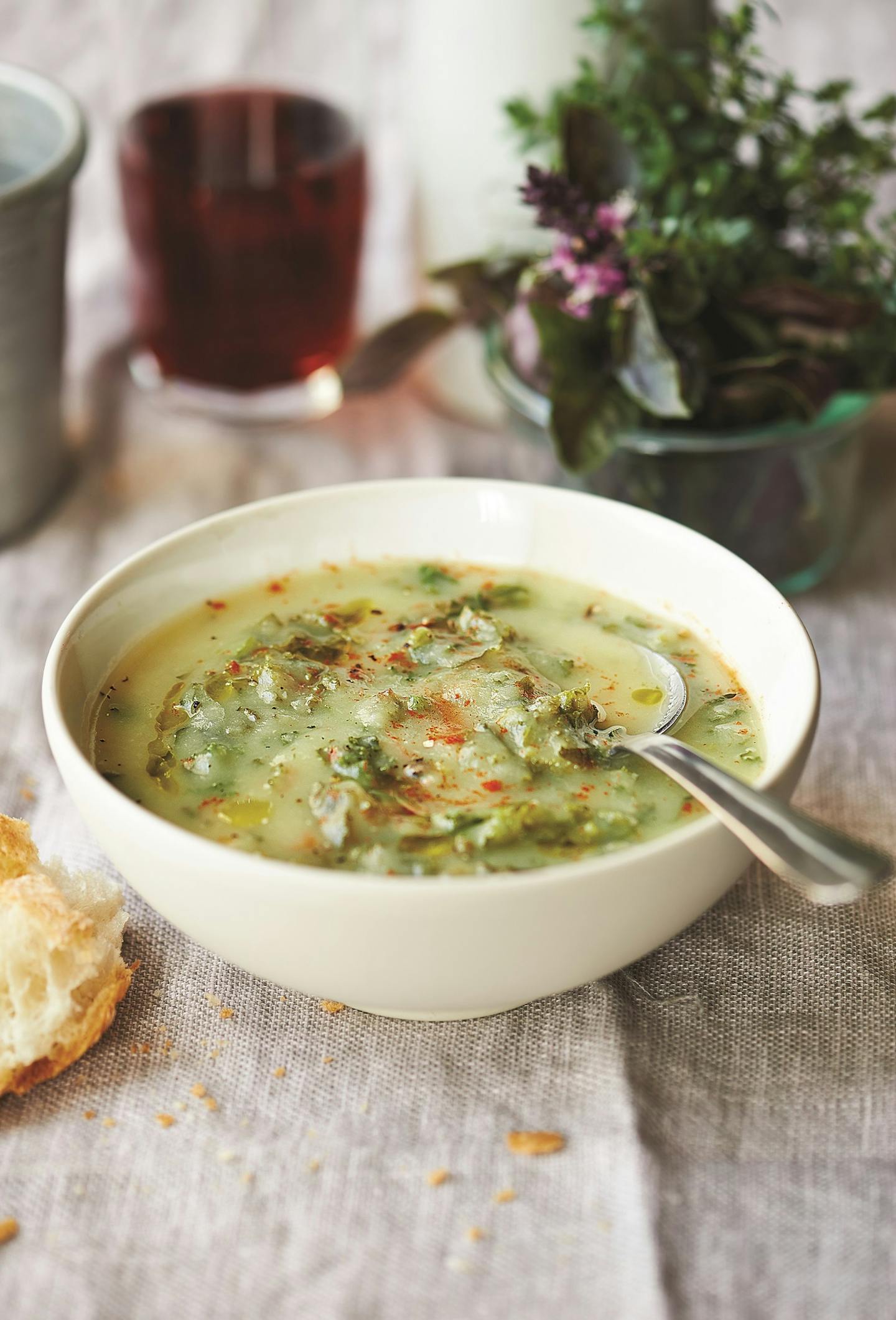 Amanda Frietag's Potato Kale Soup from "The Chef Next Door."