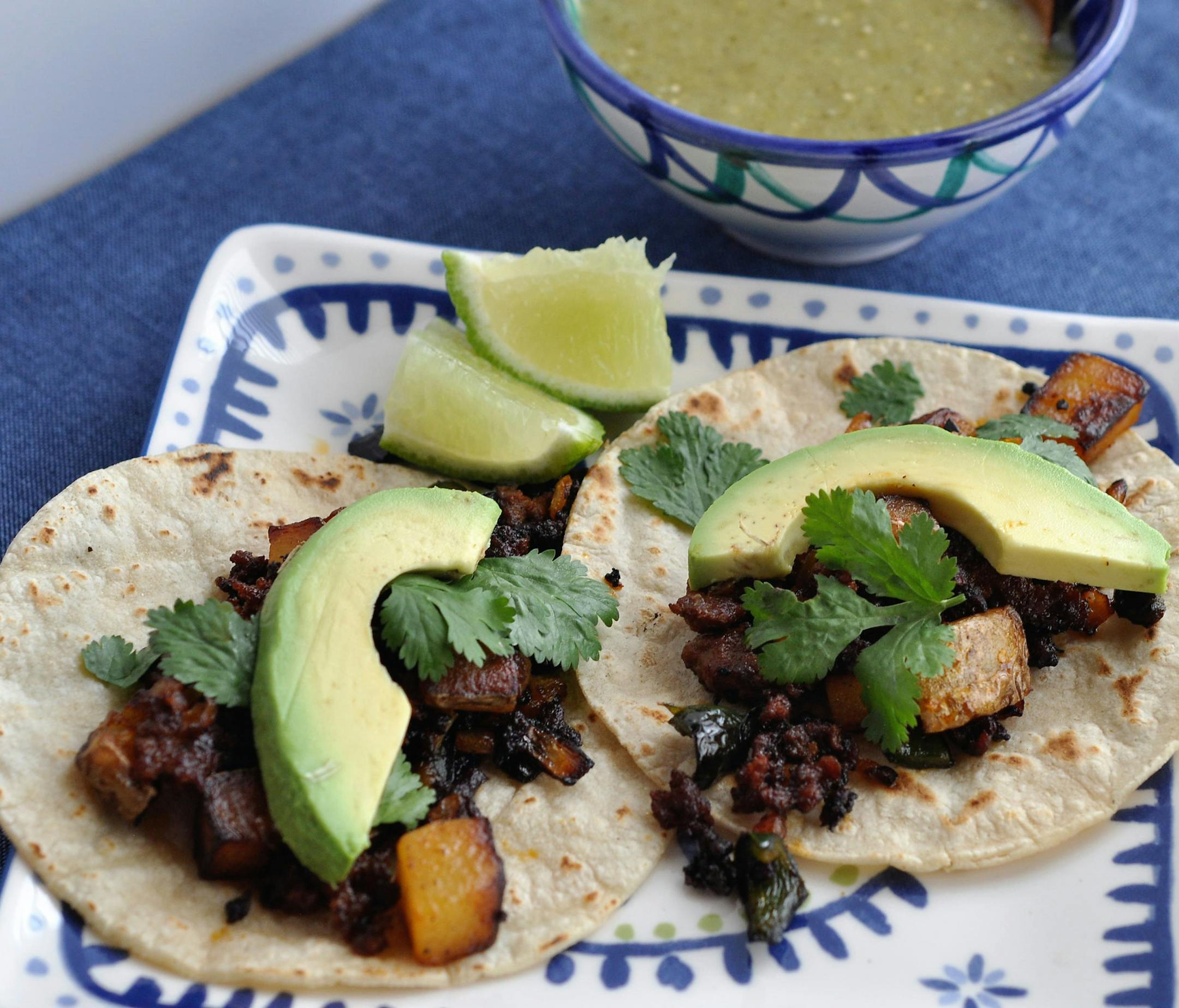 Chorizo tacos.