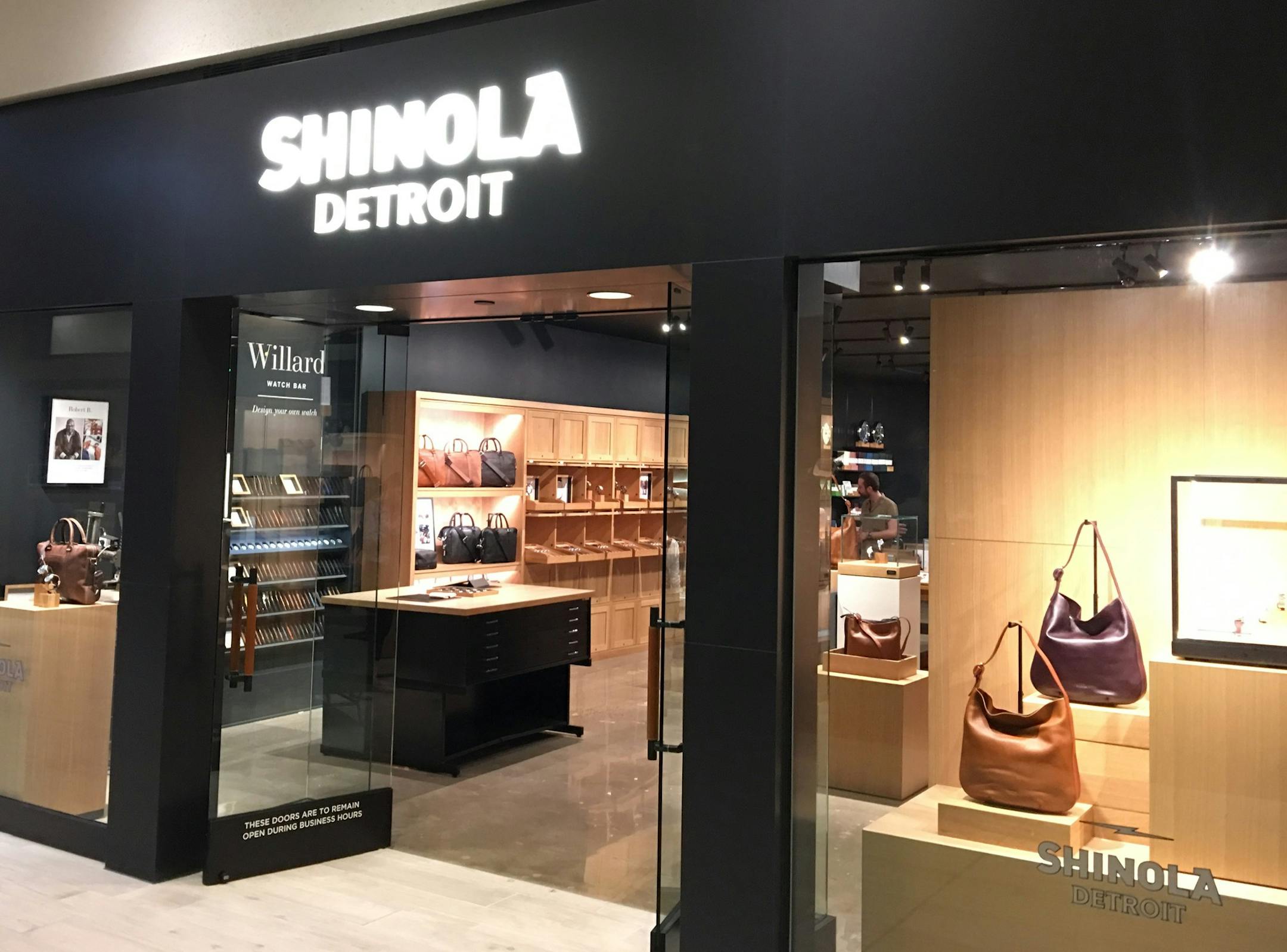 Shinola's new store in the Galleria in Edina shows more of its expanding product line than the Detroit fashion brand, which started with watches in 2011, could at a previous location in the North Loop.