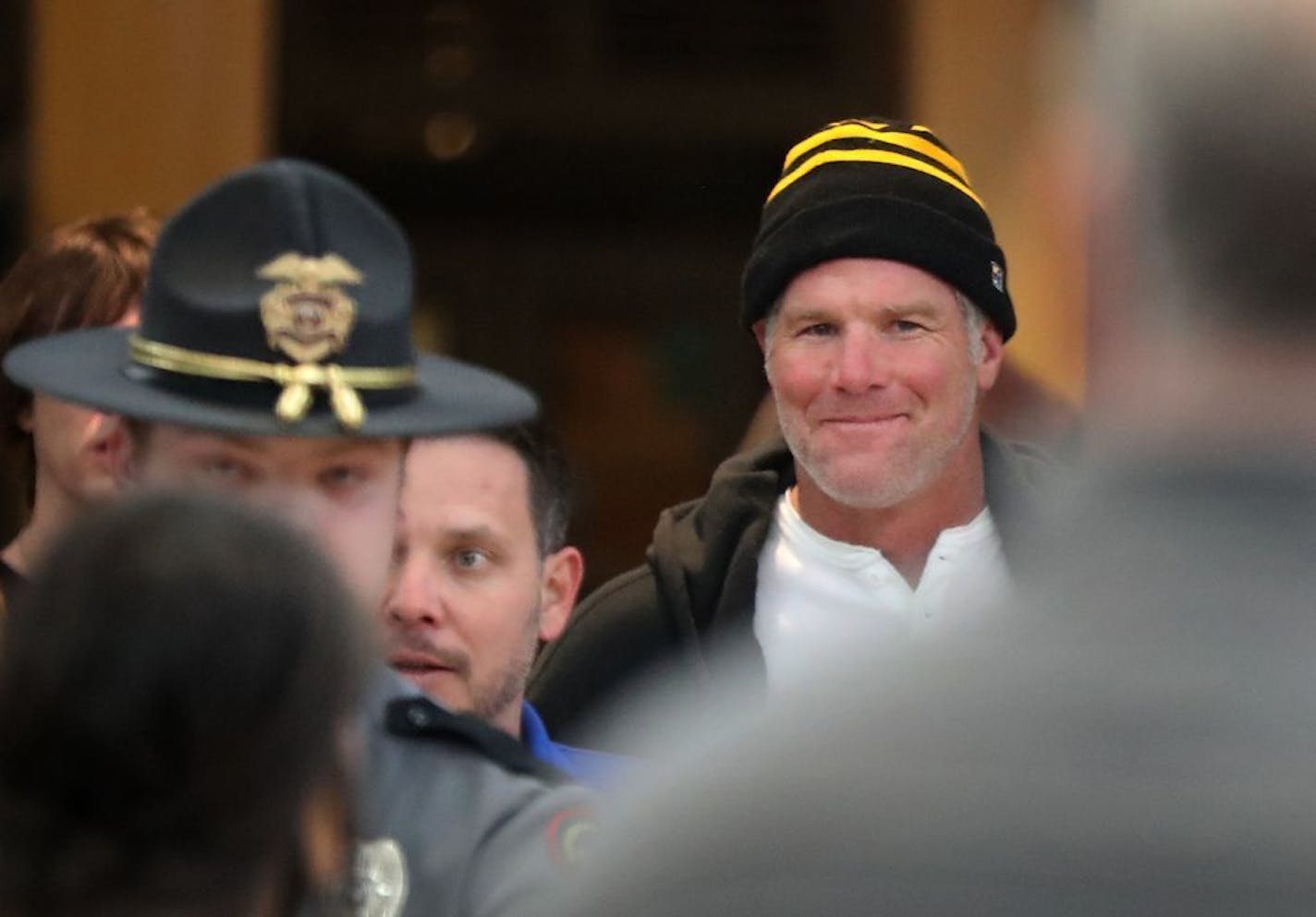 Former Green Bay Packers and Minnesota Vikings quarterback Brett Favre arrived at Ridgedale Mall for photographs and an autograph session with fans Saturday, Feb. 3, 2018, in Minnetonka, MN.