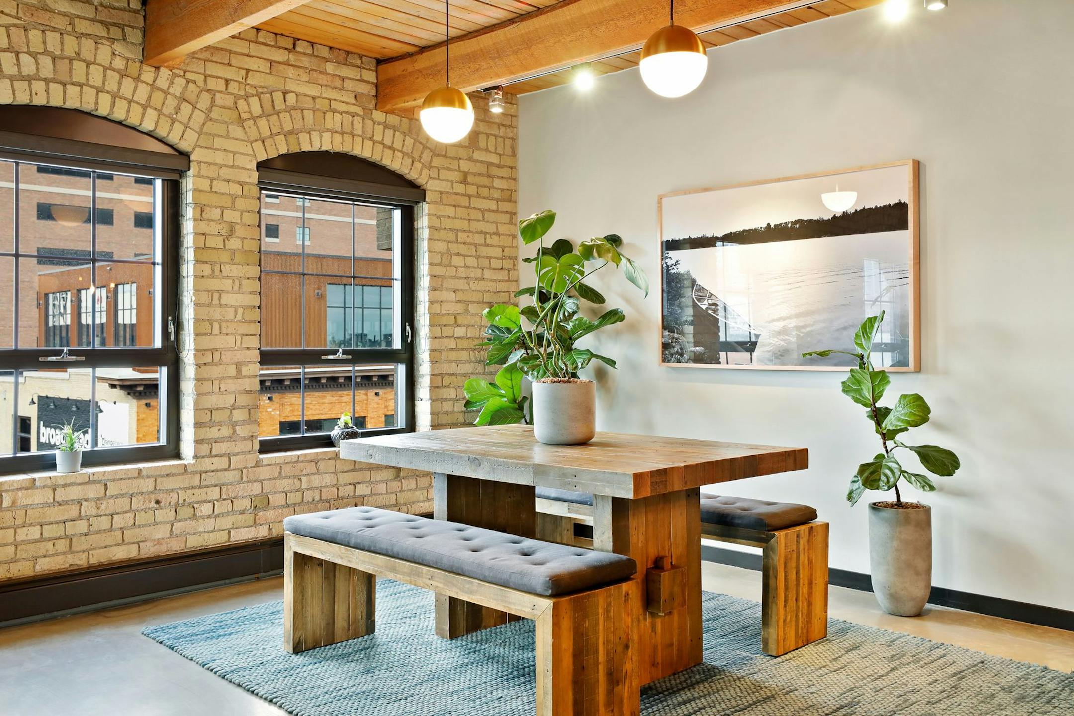 The dining area.